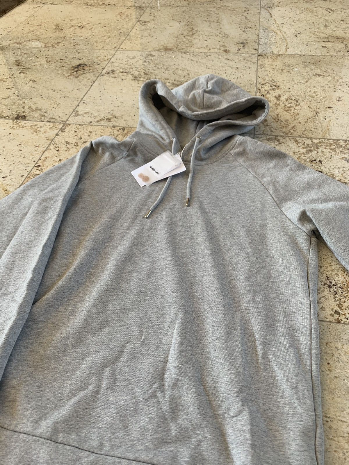 Helmut Lang Raglan Hoodie in Heather Grey Size US S / EU 44-46 / 1 - 6 Thumbnail
