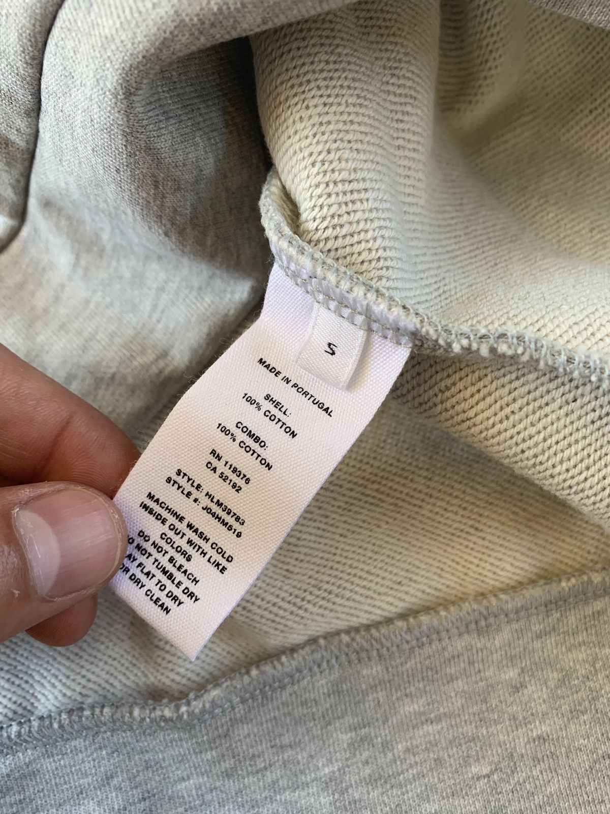Helmut Lang Raglan Hoodie in Heather Grey Size US S / EU 44-46 / 1 - 8 Thumbnail