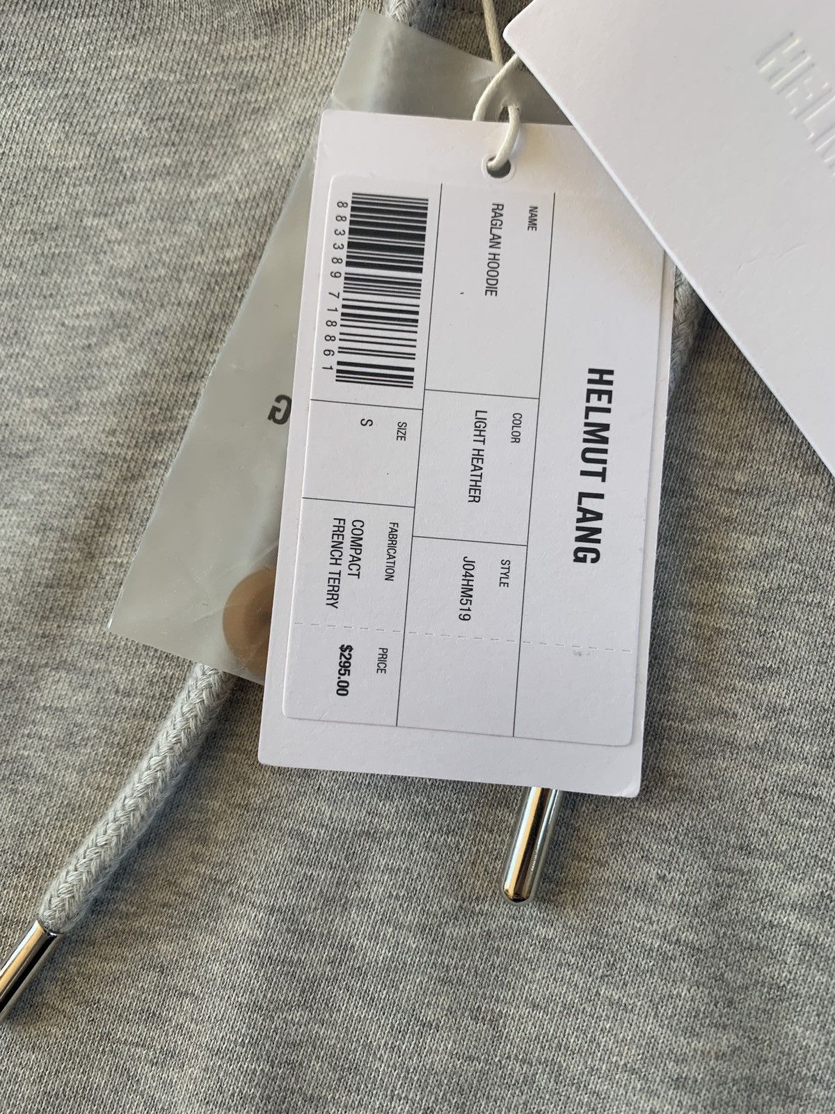 Helmut Lang Raglan Hoodie in Heather Grey Size US S / EU 44-46 / 1 - 9 Thumbnail