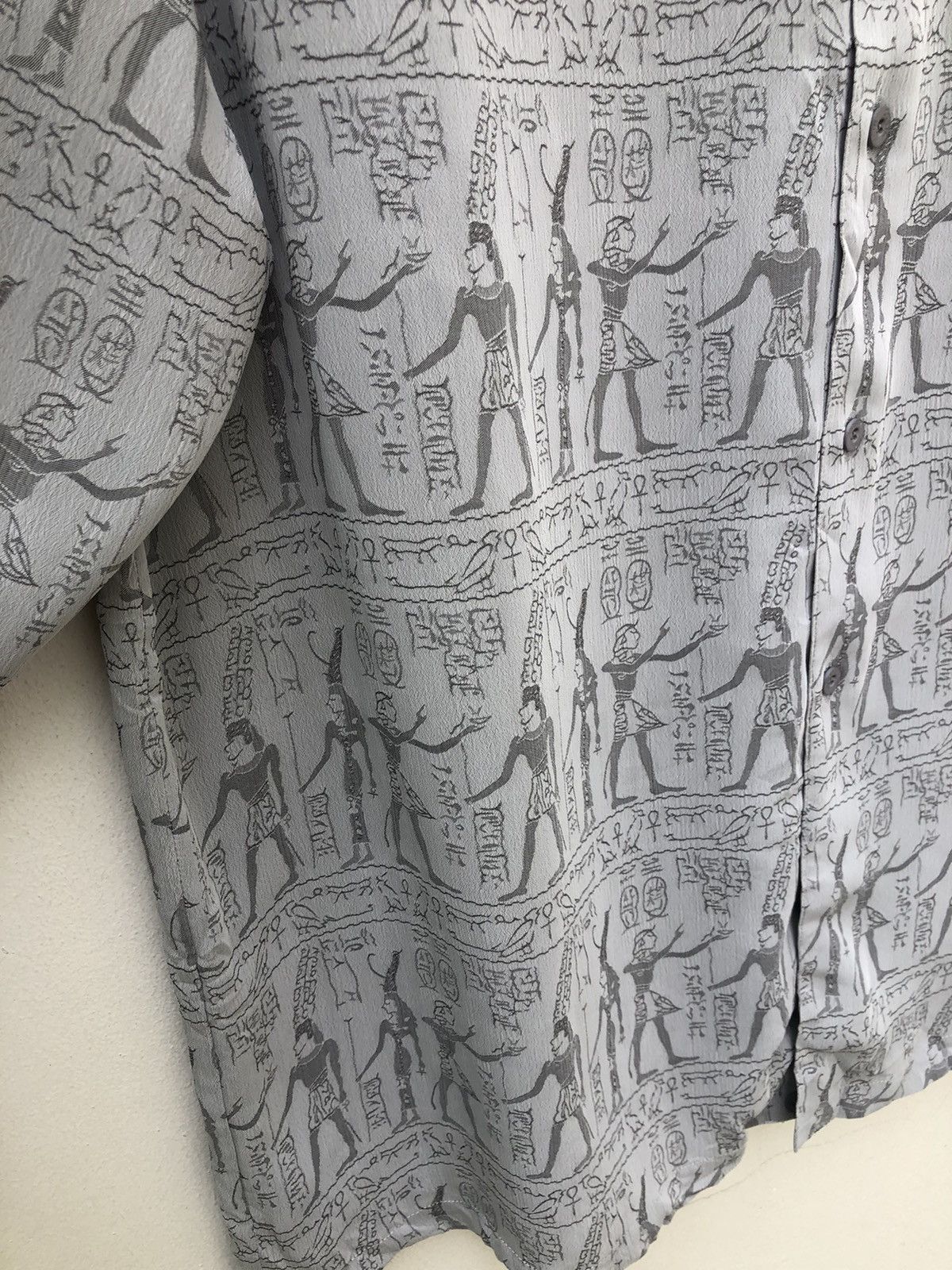 Vintage Vintage 80s Costa Brin Made in Japan Egyptian Art Shirt Size US L / EU 52-54 / 3 - 5 Thumbnail