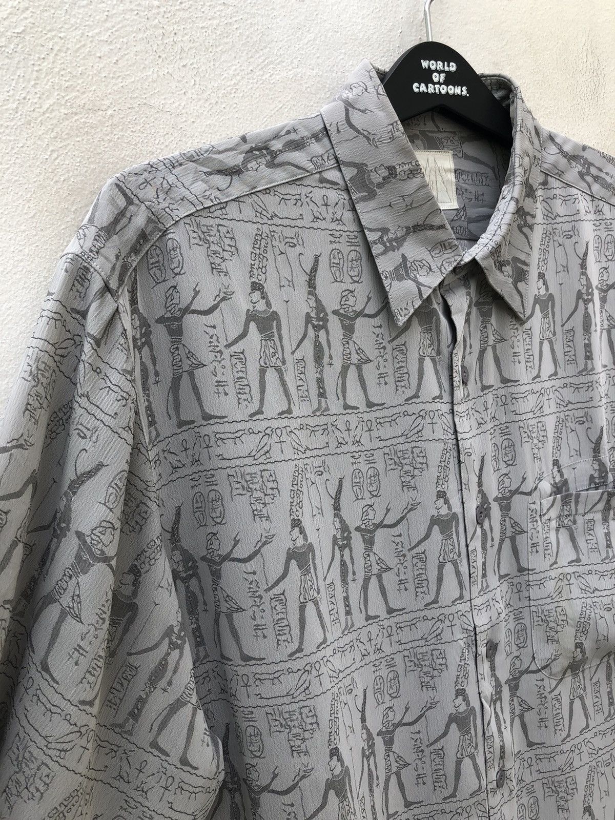 Vintage Vintage 80s Costa Brin Made in Japan Egyptian Art Shirt Size US L / EU 52-54 / 3 - 6 Thumbnail