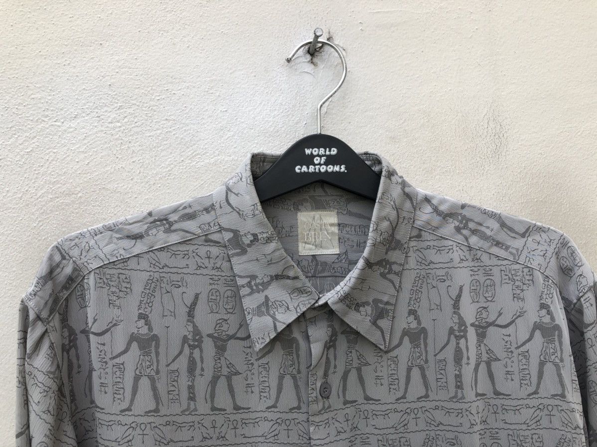 Vintage Vintage 80s Costa Brin Made in Japan Egyptian Art Shirt Size US L / EU 52-54 / 3 - 2 Thumbnail