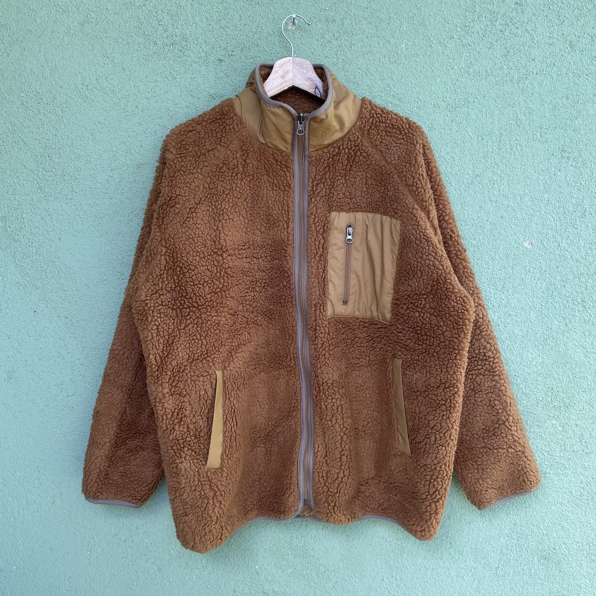 Japanese Brand Vtg UNBRANDED Retro-X Zip Sherpa Deep Pill Revesable Jacket Size US XL / EU 56 / 4 - 1 Thumbnail