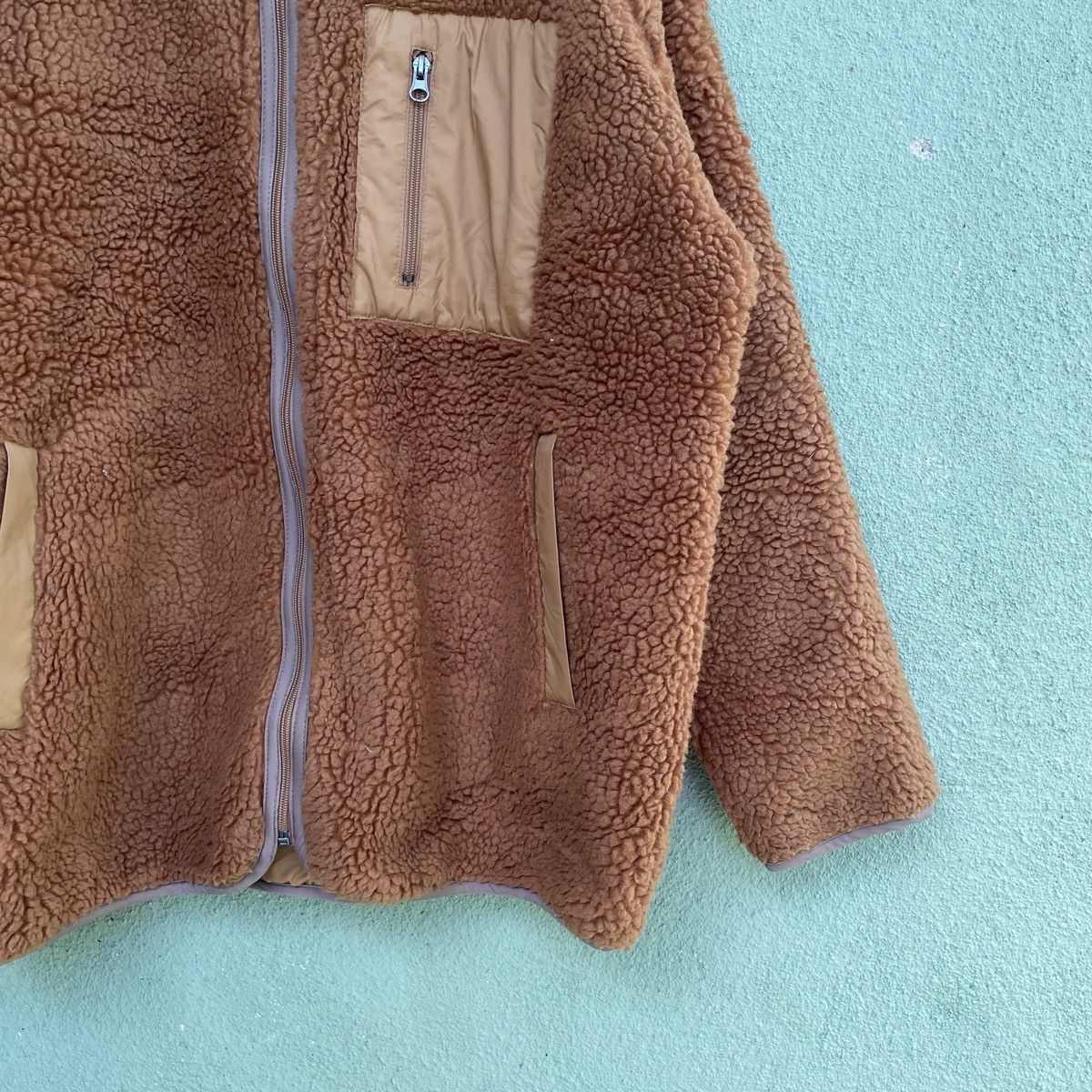 Japanese Brand Vtg UNBRANDED Retro-X Zip Sherpa Deep Pill Revesable Jacket Size US XL / EU 56 / 4 - 5 Thumbnail