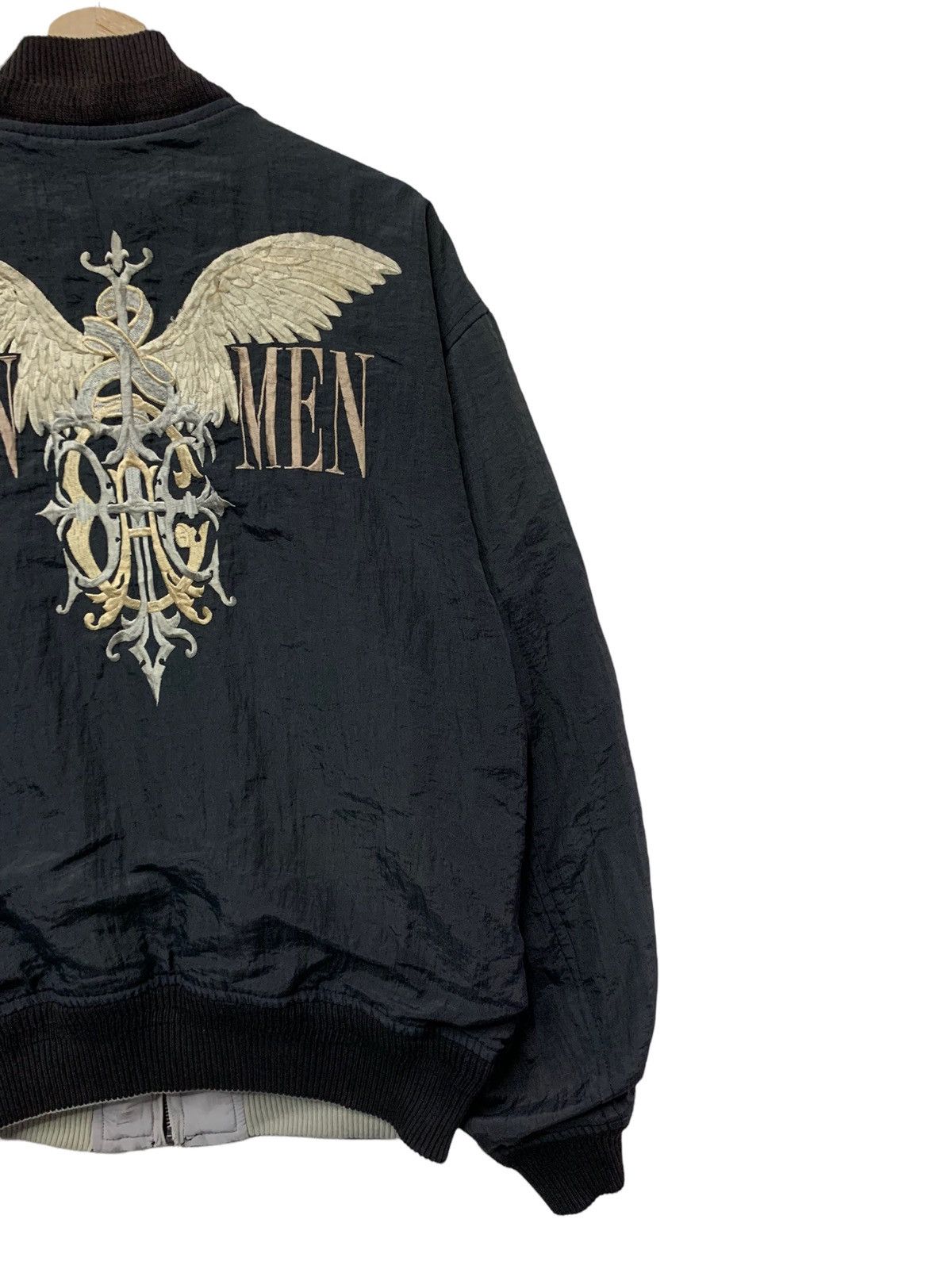 Japanese Brand 🔥JUN MEN EMBROIDERY REVERSIBLE BOMBERS JACKETS Size US L / EU 52-54 / 3 - 3 Thumbnail