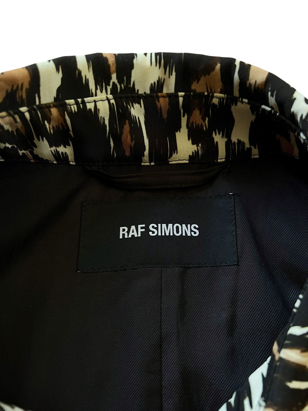 Raf Simons $5400 Blue Velvet Runway Leopard Car Coat Size US L / EU 52-54 / 3 - 11 Thumbnail