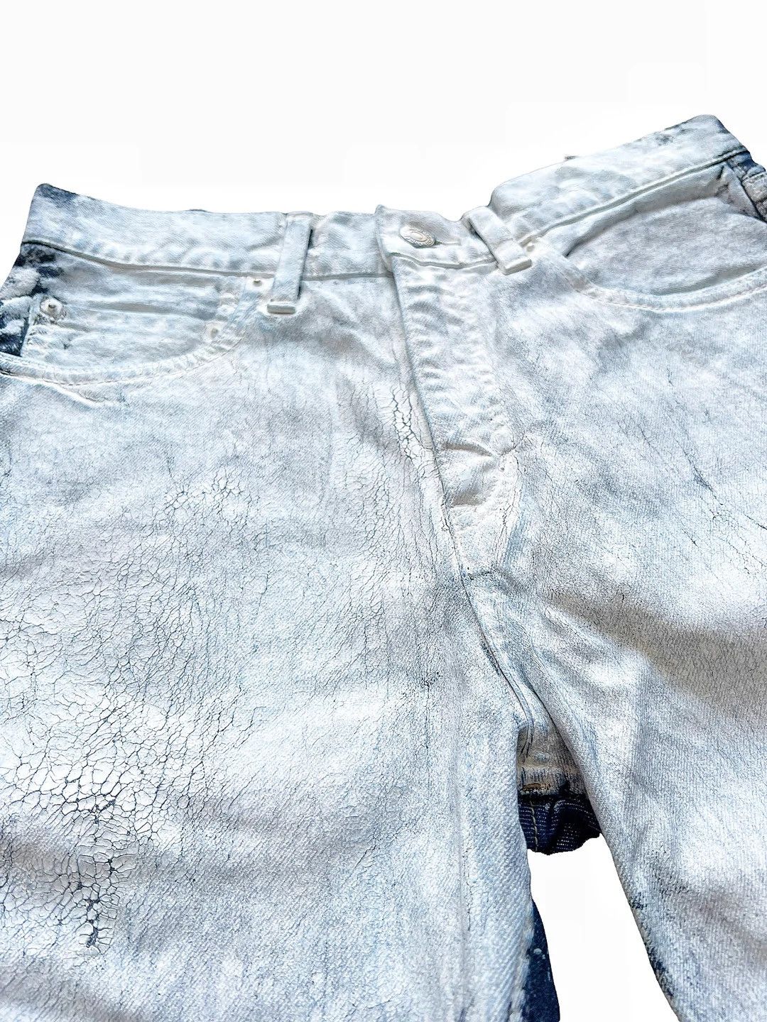 PPFM Y2K Painted White Denim Size US 28 / EU 44 - 3 Thumbnail