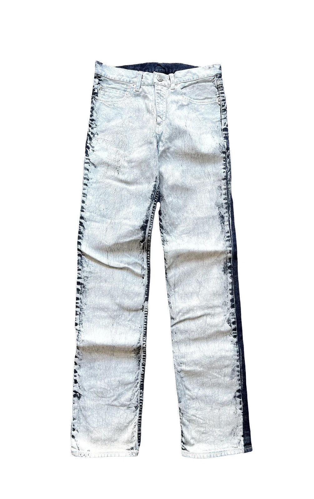 PPFM Y2K Painted White Denim Size US 28 / EU 44 - 1 Thumbnail