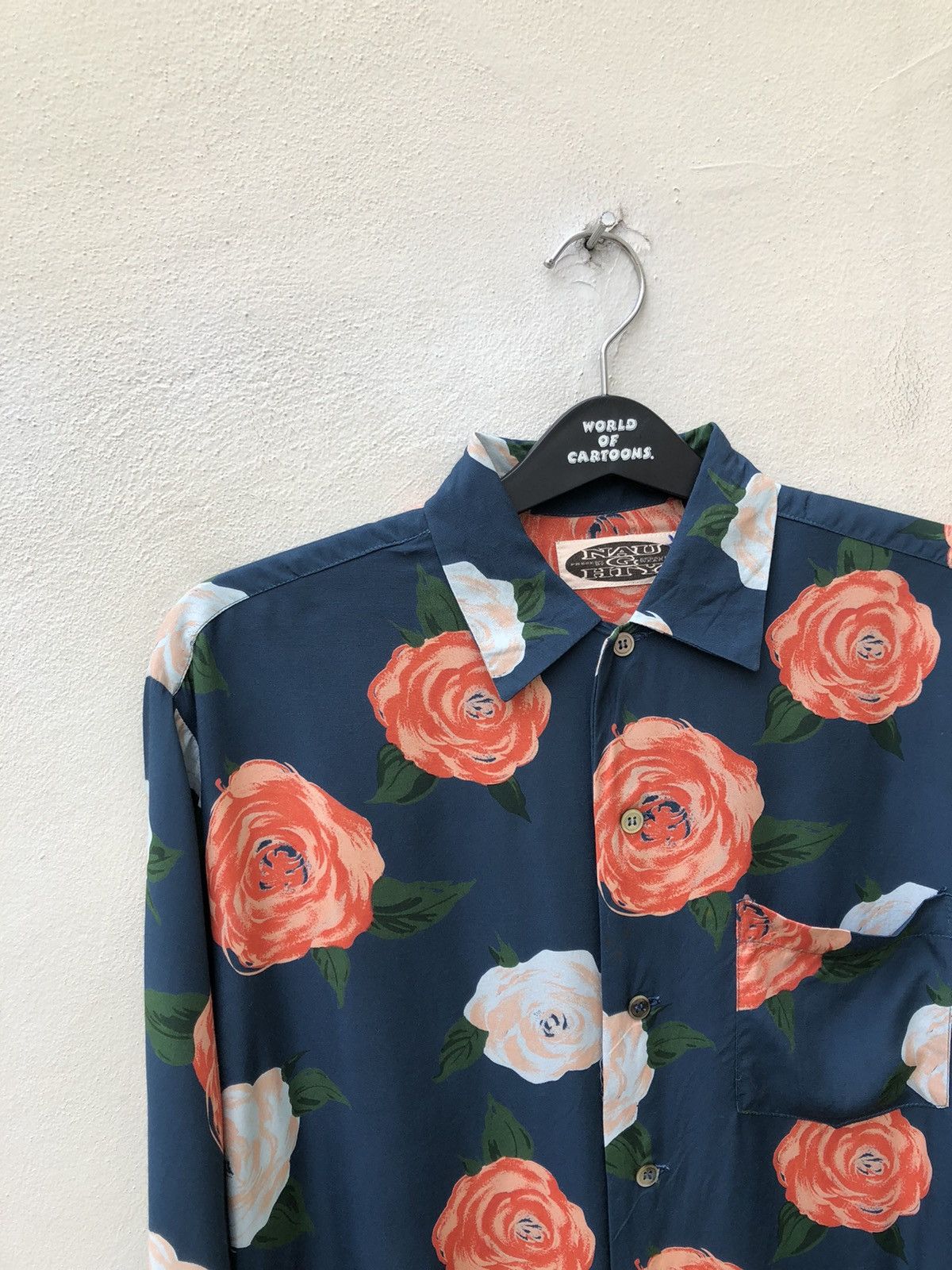 Other Vintage Naughty Japan Roses Long Sleeve Rayon Shirt Size US M / EU 48-50 / 2 - 7 Thumbnail