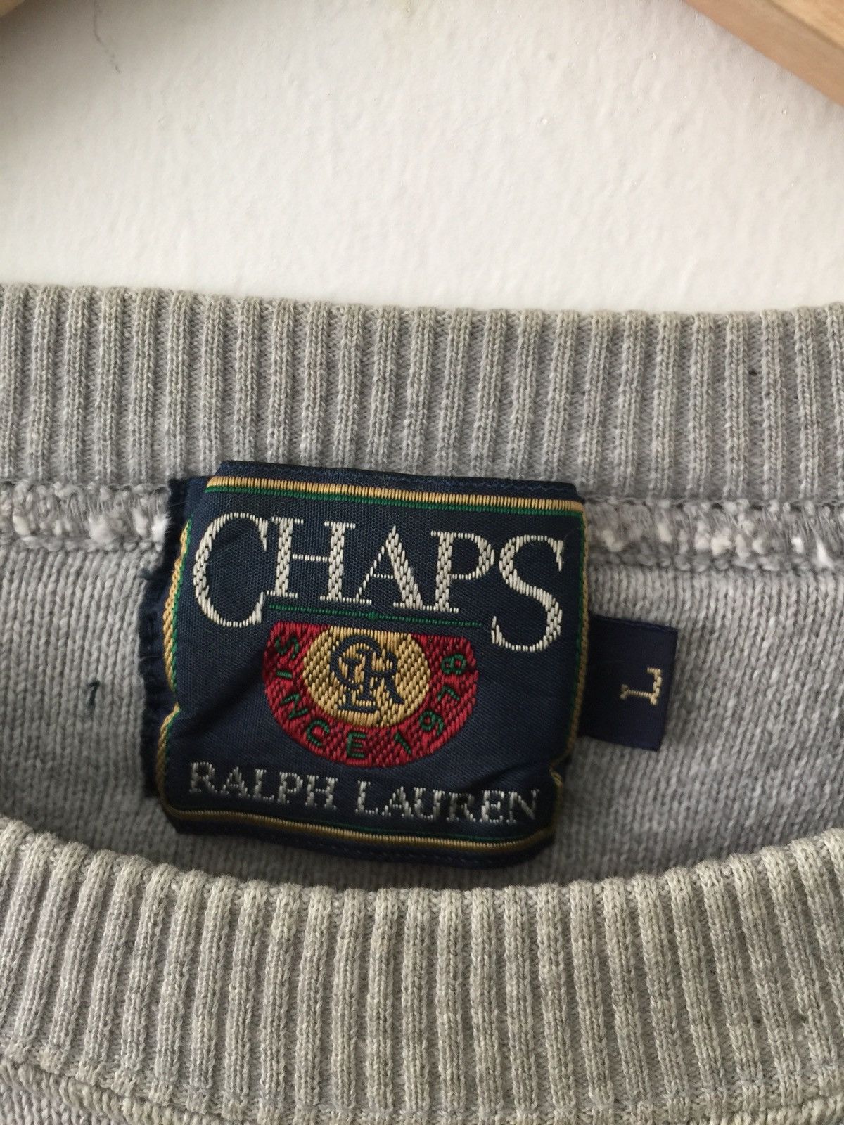 Chaps Ralph Lauren × Vintage Chaps Ralph Lauren Big Logo Sweatshirts 25x27 Size US L / EU 52-54 / 3 - 4 Thumbnail