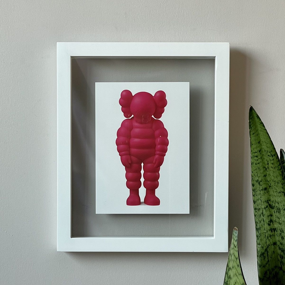 KAWS Brooklyn Museum WHAT PARTY Square Pin Pink