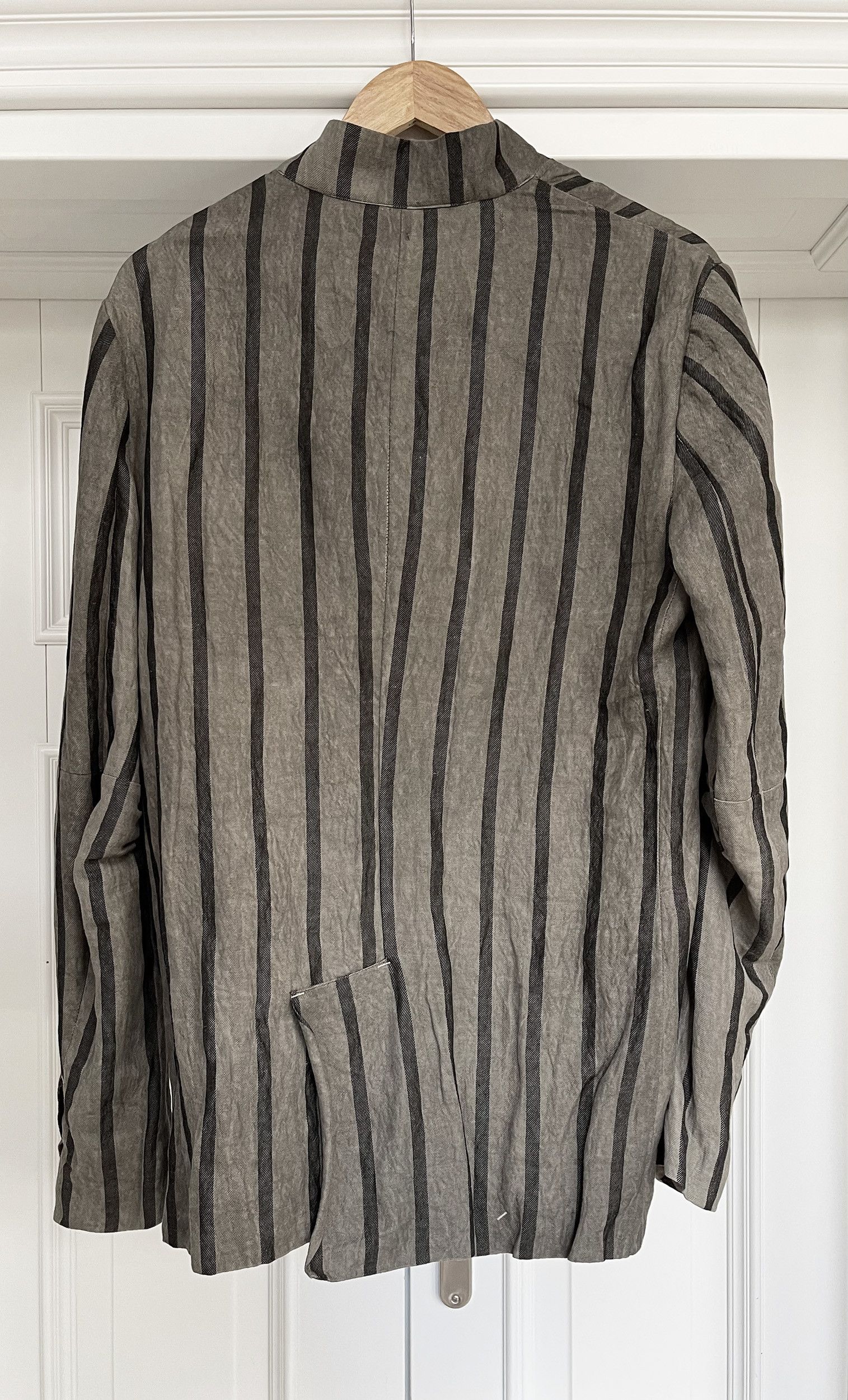 Nostra Santissima Nostra Santissima cotton/true hemp striped blazer jacket Size US M / EU 48-50 / 2 - 3 Thumbnail