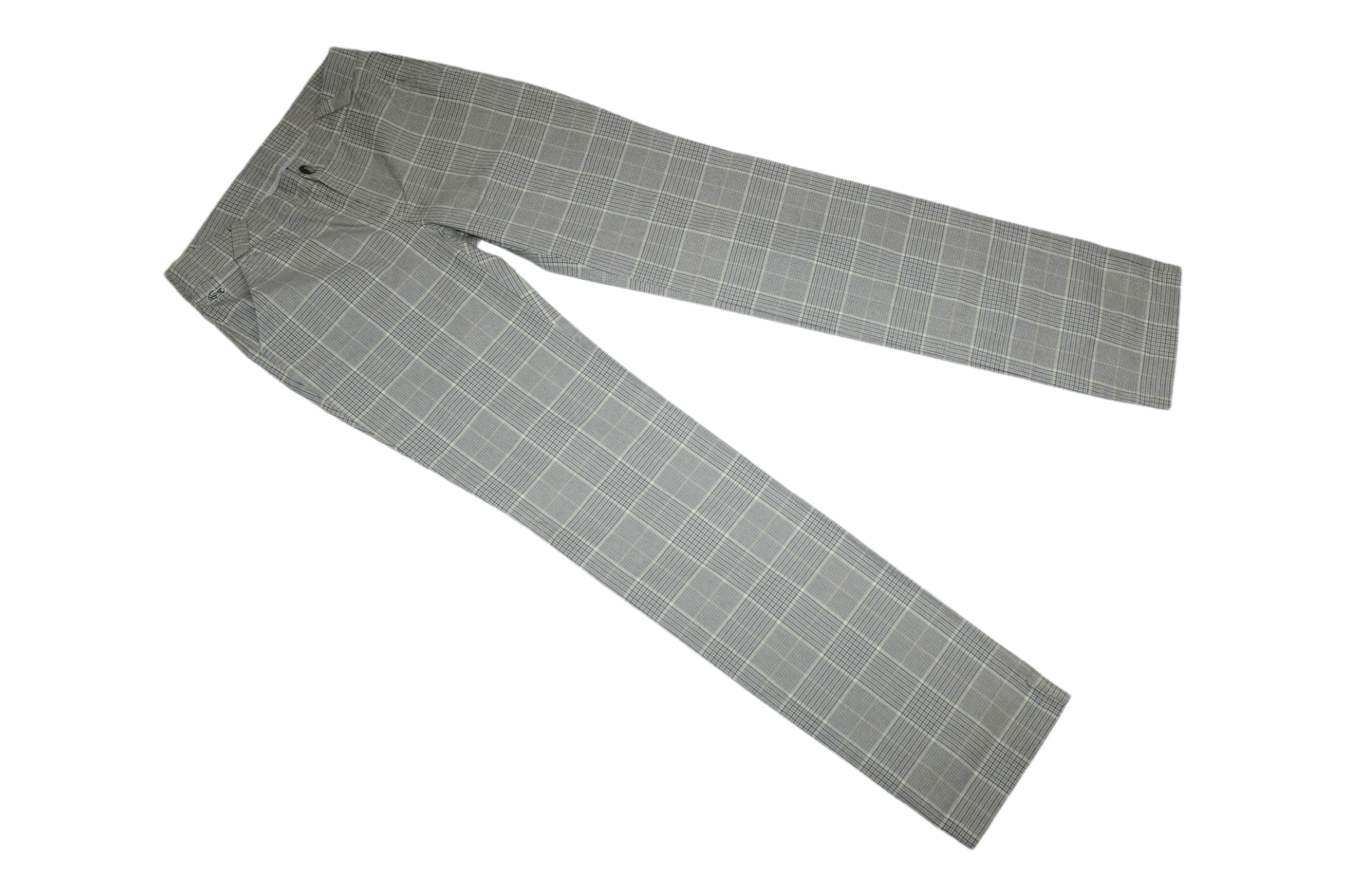 Lacoste 🔥 VTG 🔥 Lacoste Silver Crocodile Straight Checkered Pants Size US 31 - 2 Thumbnail