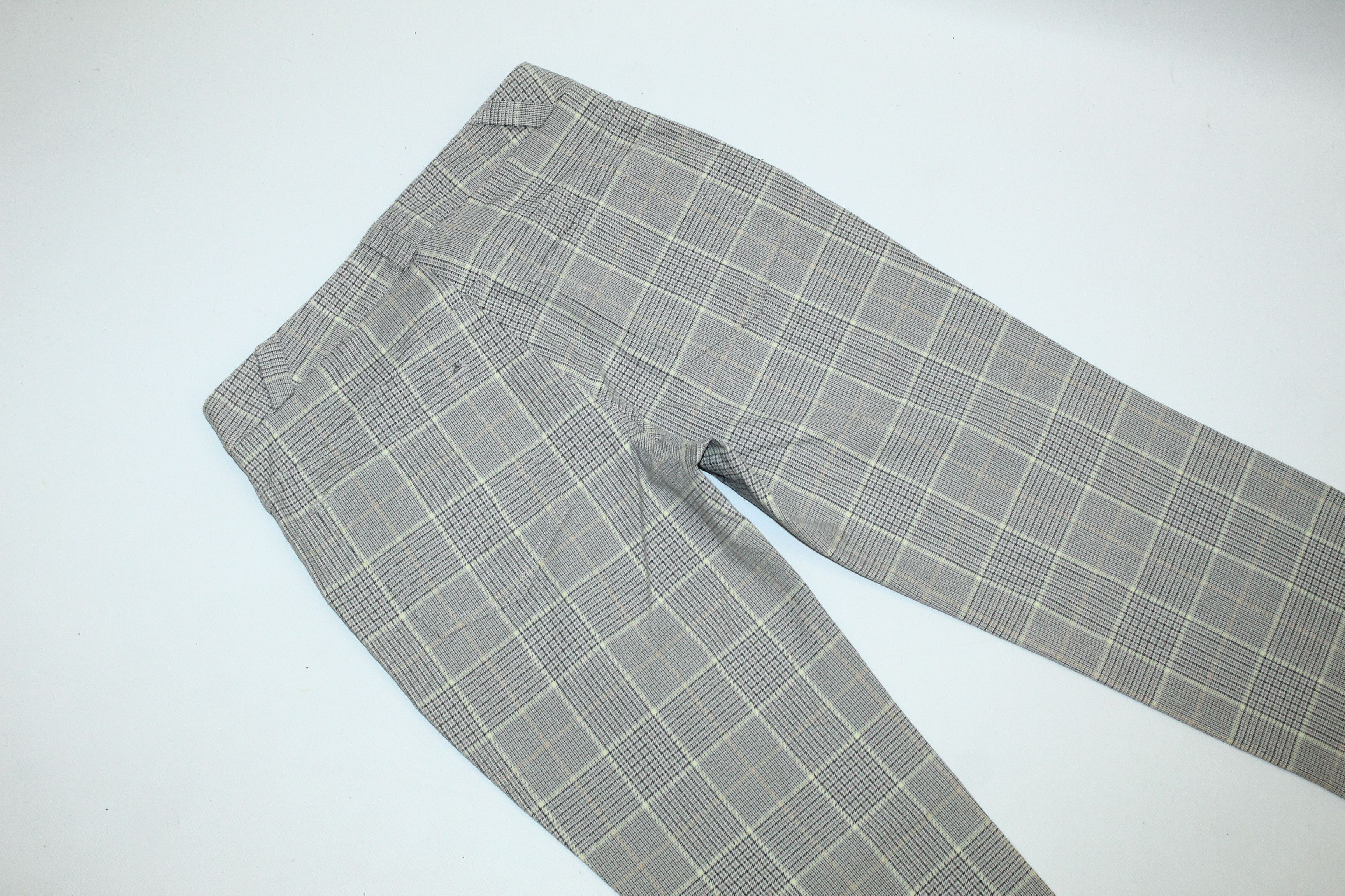 Lacoste 🔥 VTG 🔥 Lacoste Silver Crocodile Straight Checkered Pants Size US 31 - 8 Thumbnail
