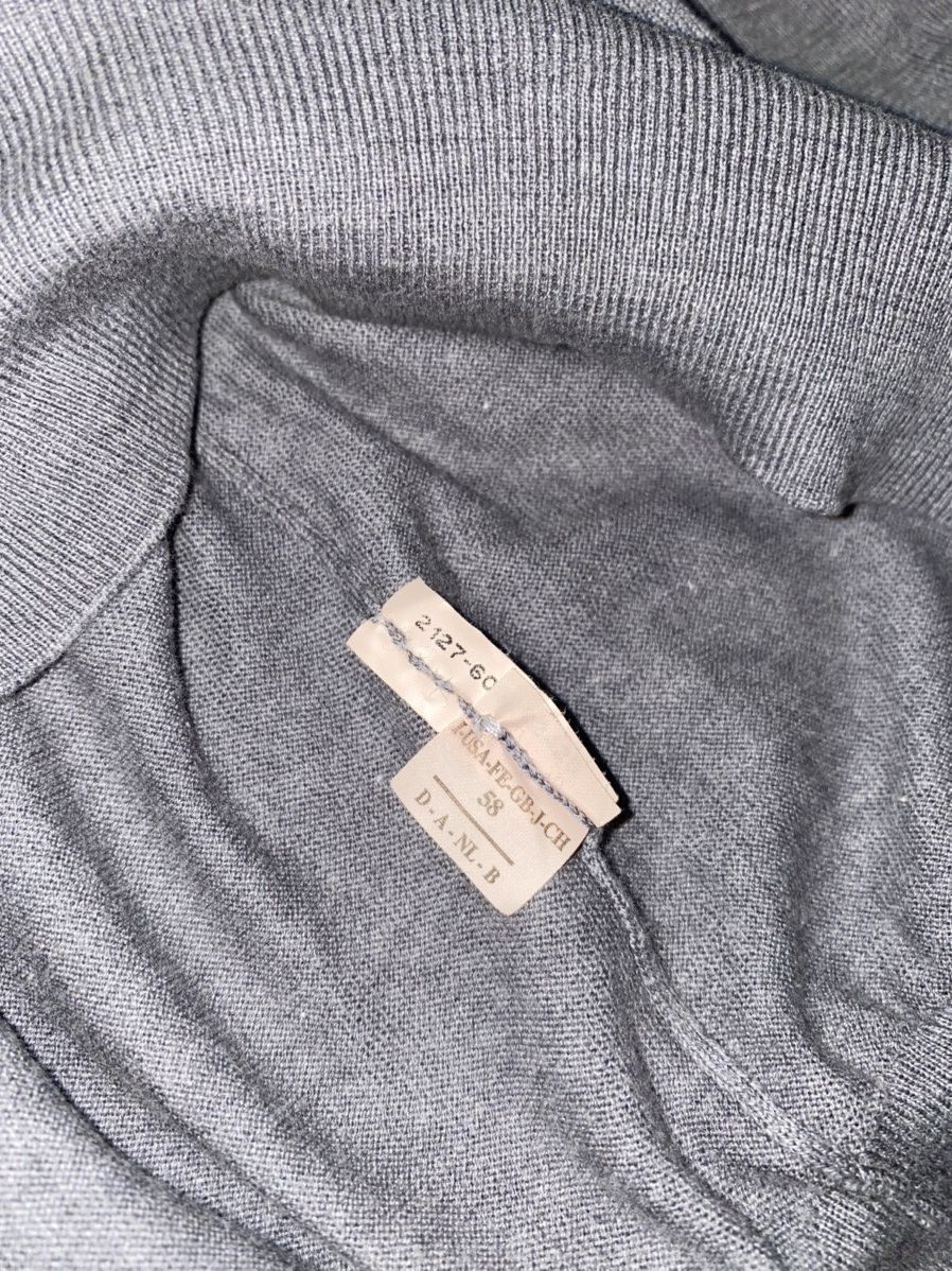 Brunello Cucinelli Brunello Cucinelli Gray V-Neck Sweater Size US XL / EU 56 / 4 - 12 Thumbnail