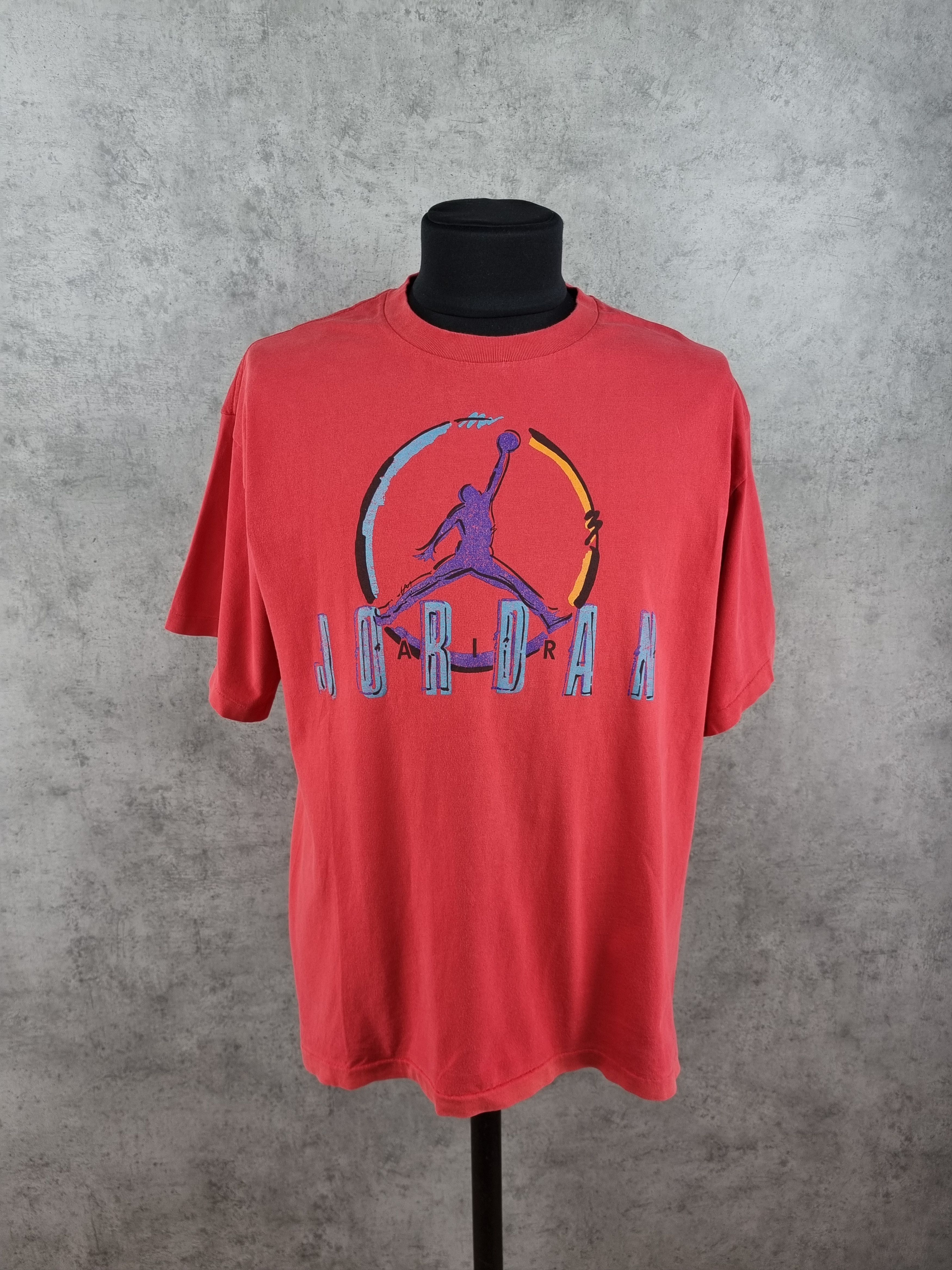 Jordan Brand × Nike Single Stitch Nike Air Jordan Big Logo Vintage Tee shirt Size US L / EU 52-54 / 3 - 3 Thumbnail