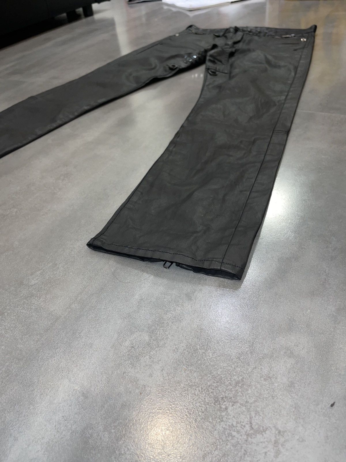 Faith Connexion Faith Connection Chrome Hearts Like Waxed Zipped Denim Size US 34 / EU 50 - 13 Thumbnail