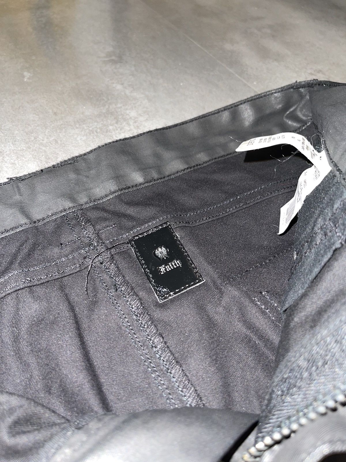 Faith Connexion Faith Connection Chrome Hearts Like Waxed Zipped Denim Size US 34 / EU 50 - 21 Thumbnail