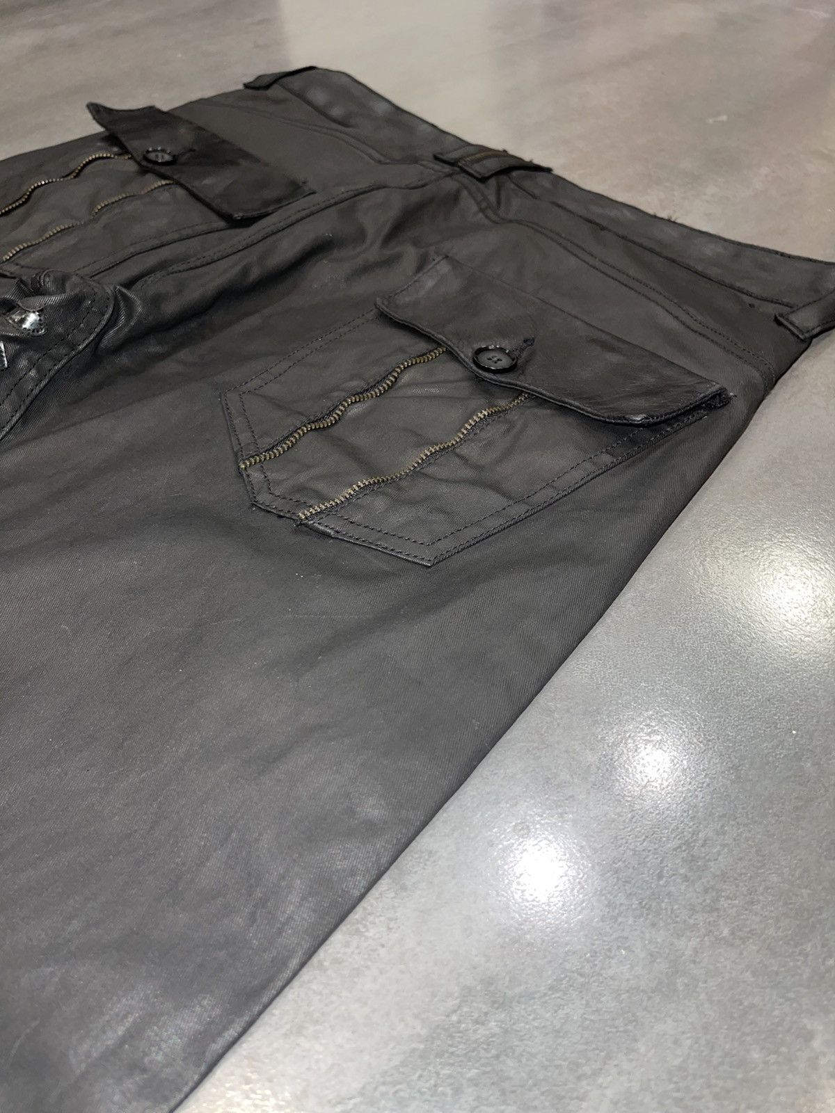 Faith Connexion Faith Connection Chrome Hearts Like Waxed Zipped Denim Size US 34 / EU 50 - 17 Thumbnail
