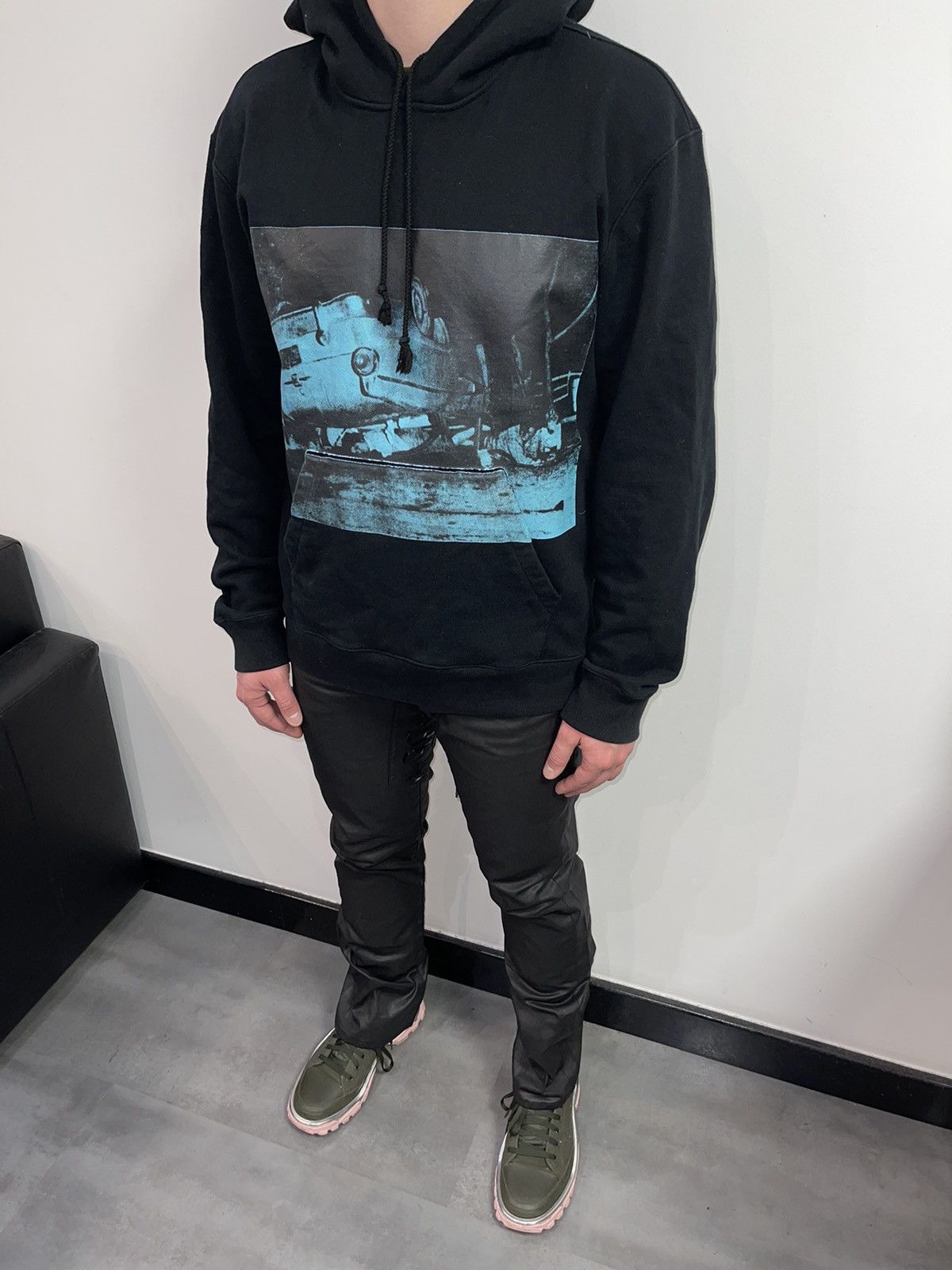 Faith Connexion Faith Connection Chrome Hearts Like Waxed Zipped Denim Size US 34 / EU 50 - 6 Thumbnail