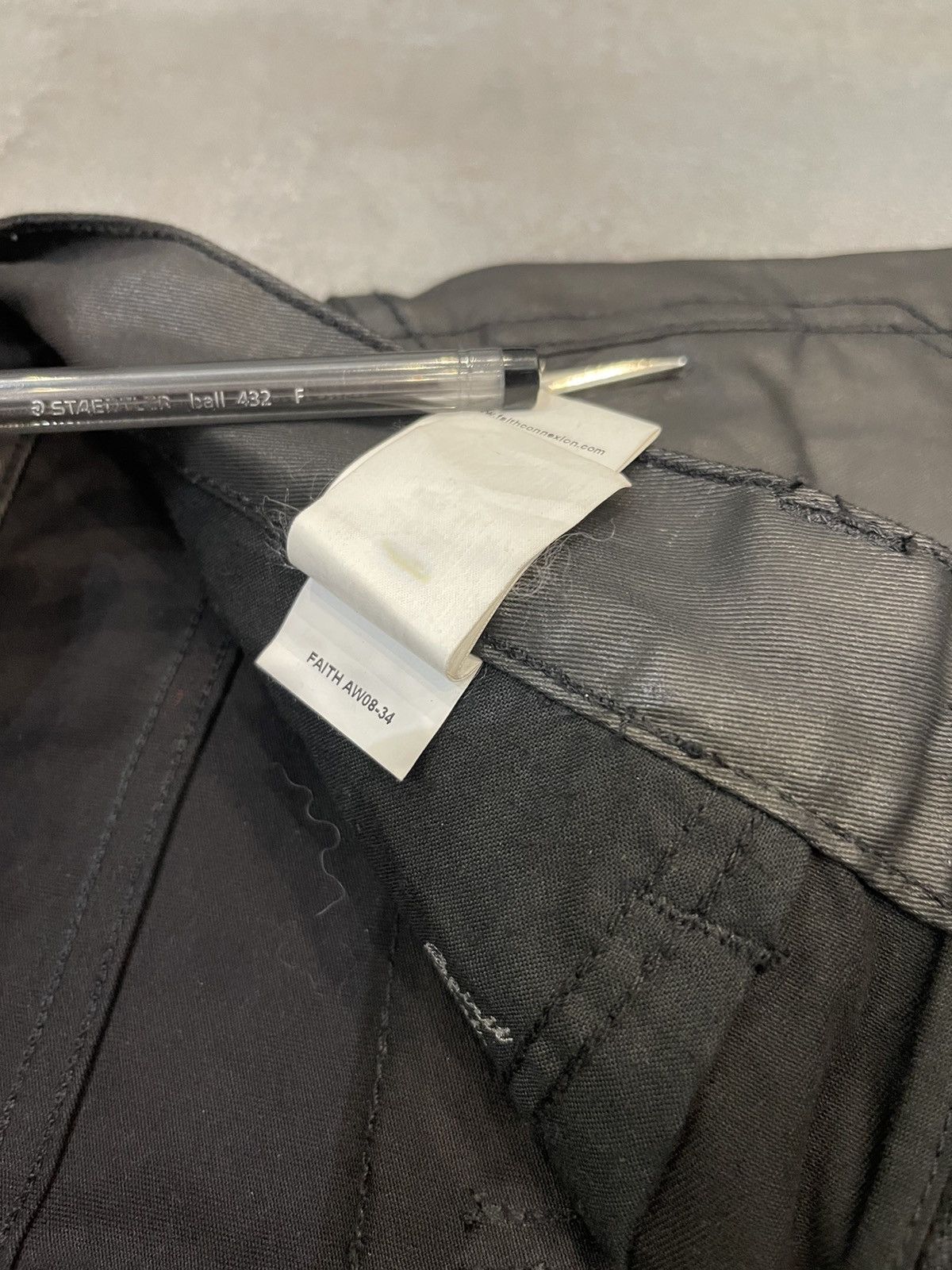 Faith Connexion Faith Connection Chrome Hearts Like Waxed Zipped Denim Size US 34 / EU 50 - 24 Thumbnail