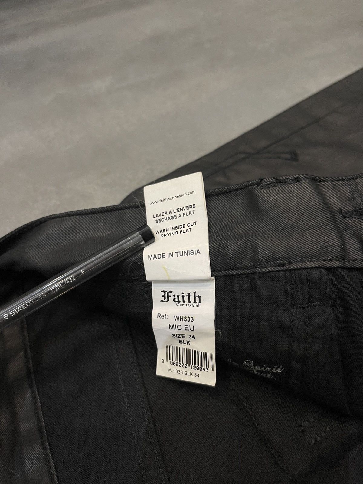 Faith Connexion Faith Connection Chrome Hearts Like Waxed Zipped Denim Size US 34 / EU 50 - 23 Thumbnail