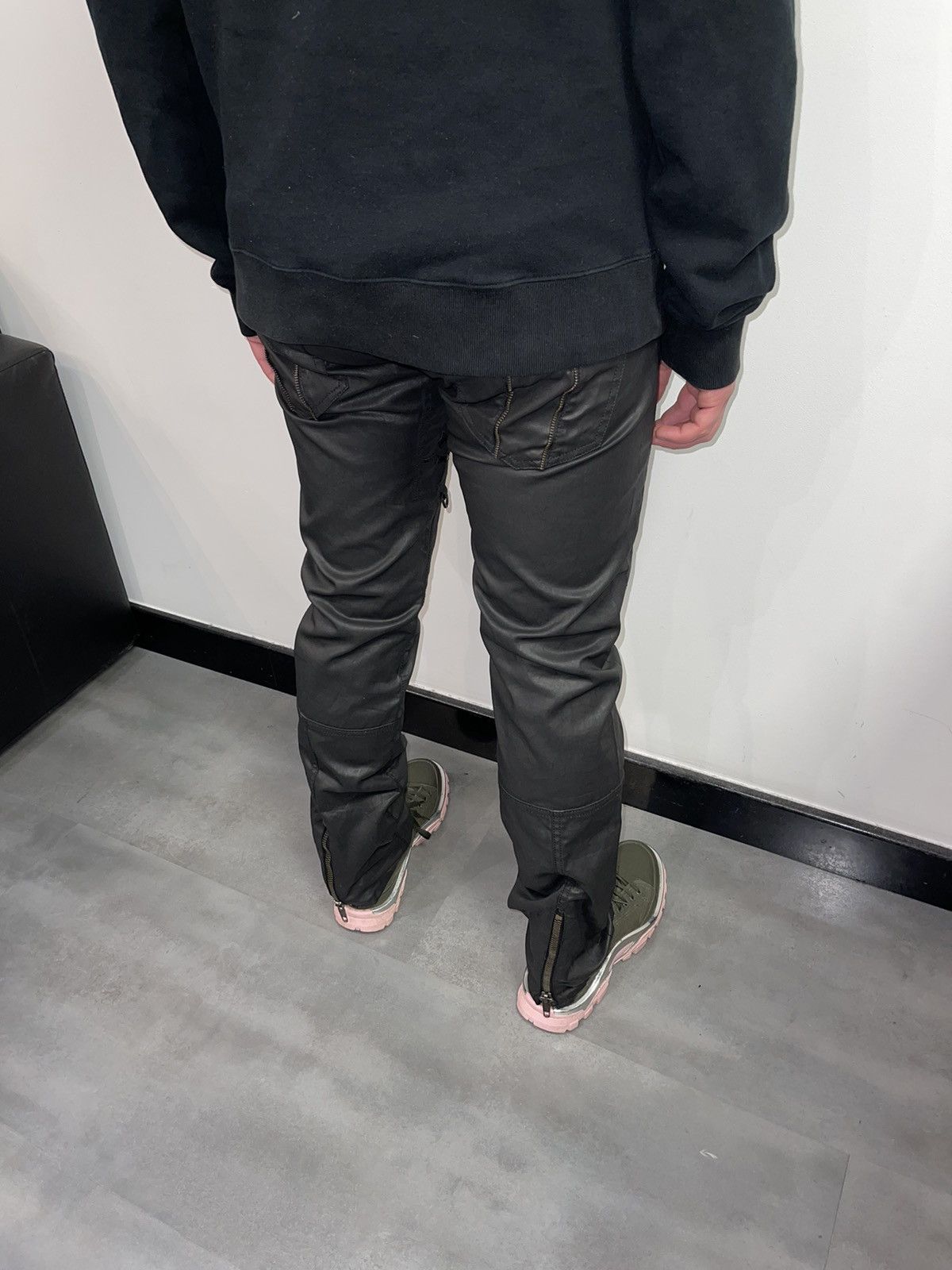 Faith Connexion Faith Connection Chrome Hearts Like Waxed Zipped Denim Size US 34 / EU 50 - 9 Thumbnail