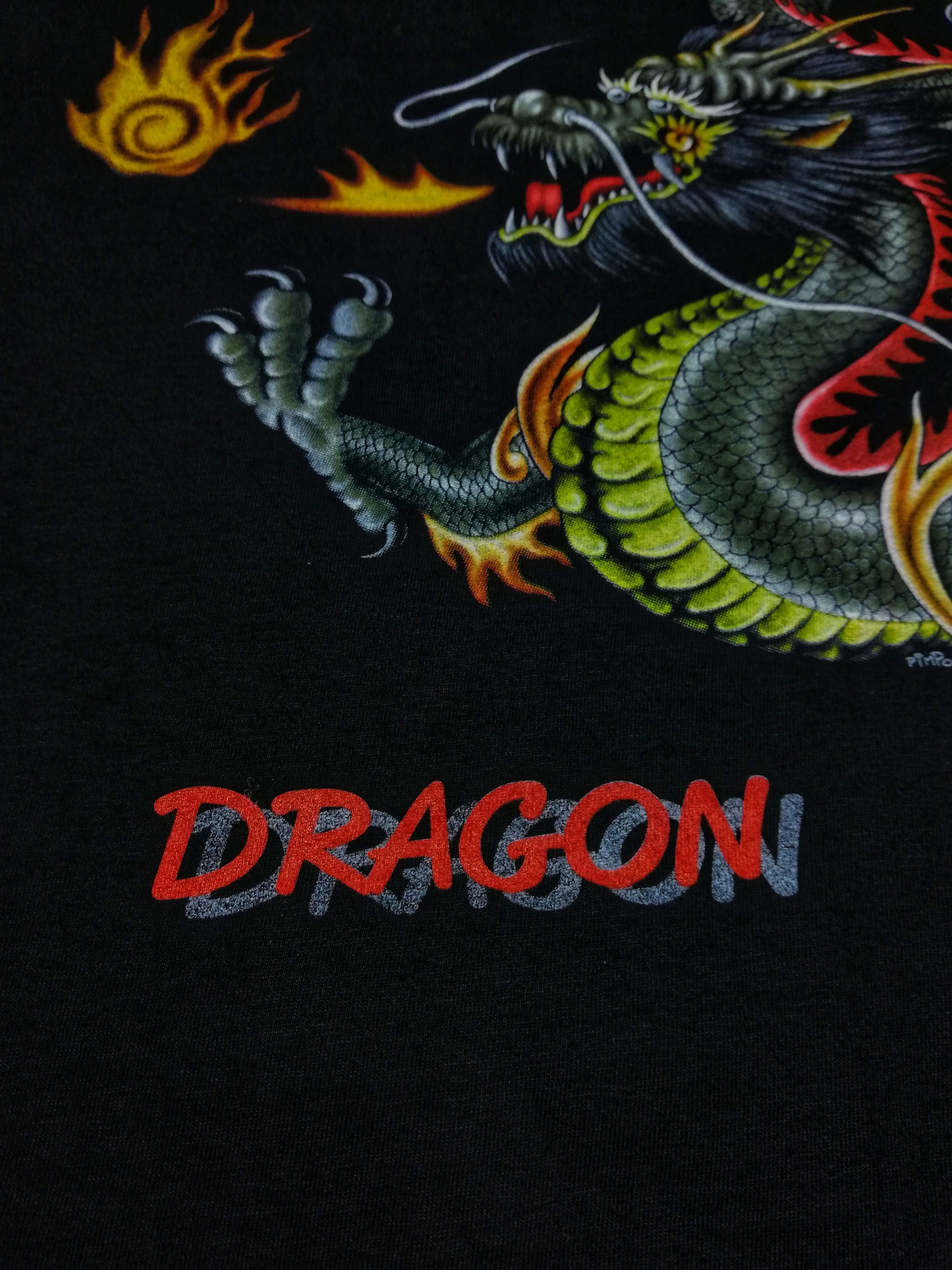 Japanese Brand 🔥Japanese Dragon Pimpo Black Printed Sukajan T Shirts🔥 Size US XXL / EU 58 / 5 - 4 Thumbnail
