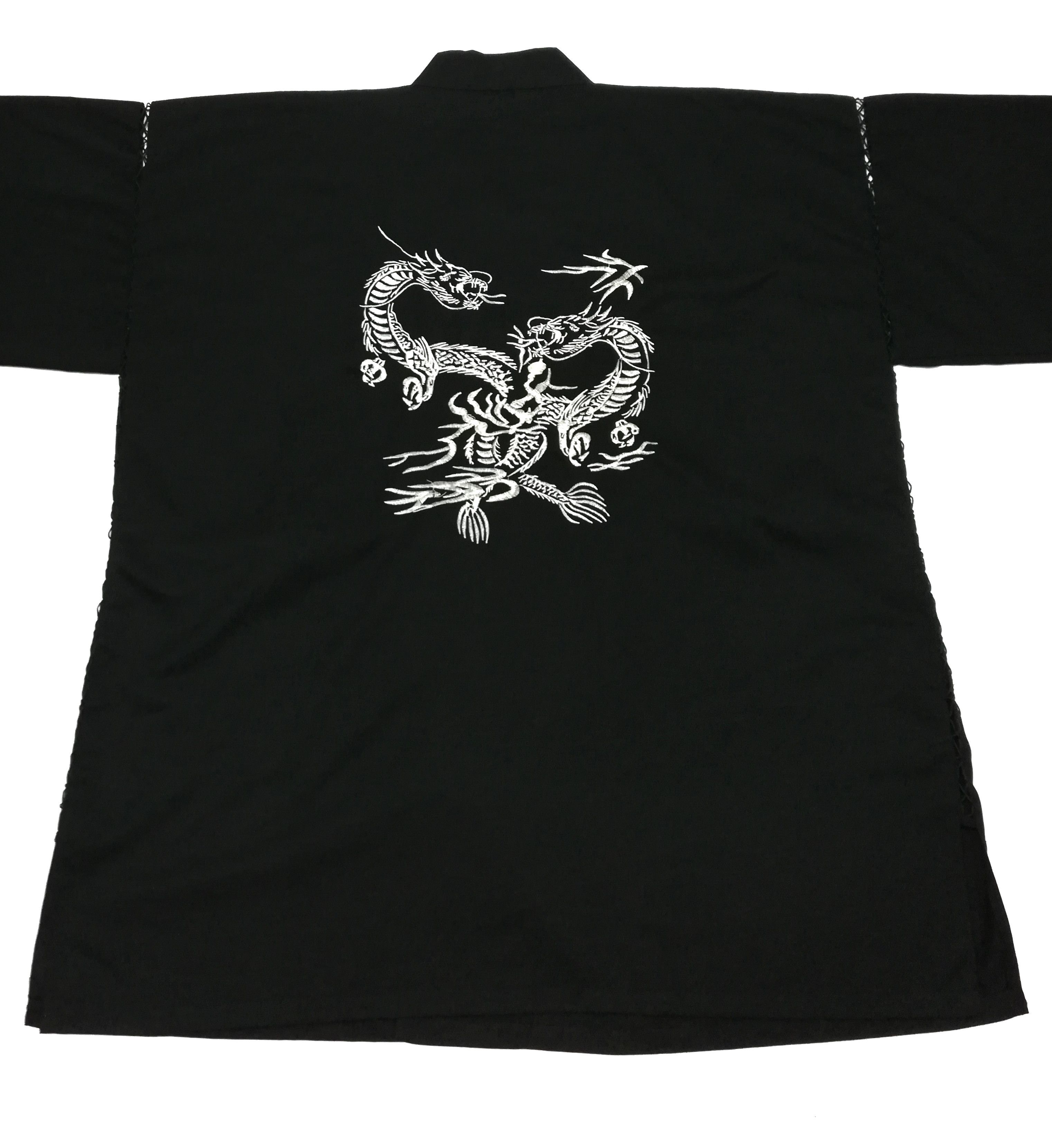 Japanese Brand 🔥Sakigake Black Japanese Cool Kimono Shirt Dragon Big Logo Size US XXL / EU 58 / 5 - 7 Thumbnail