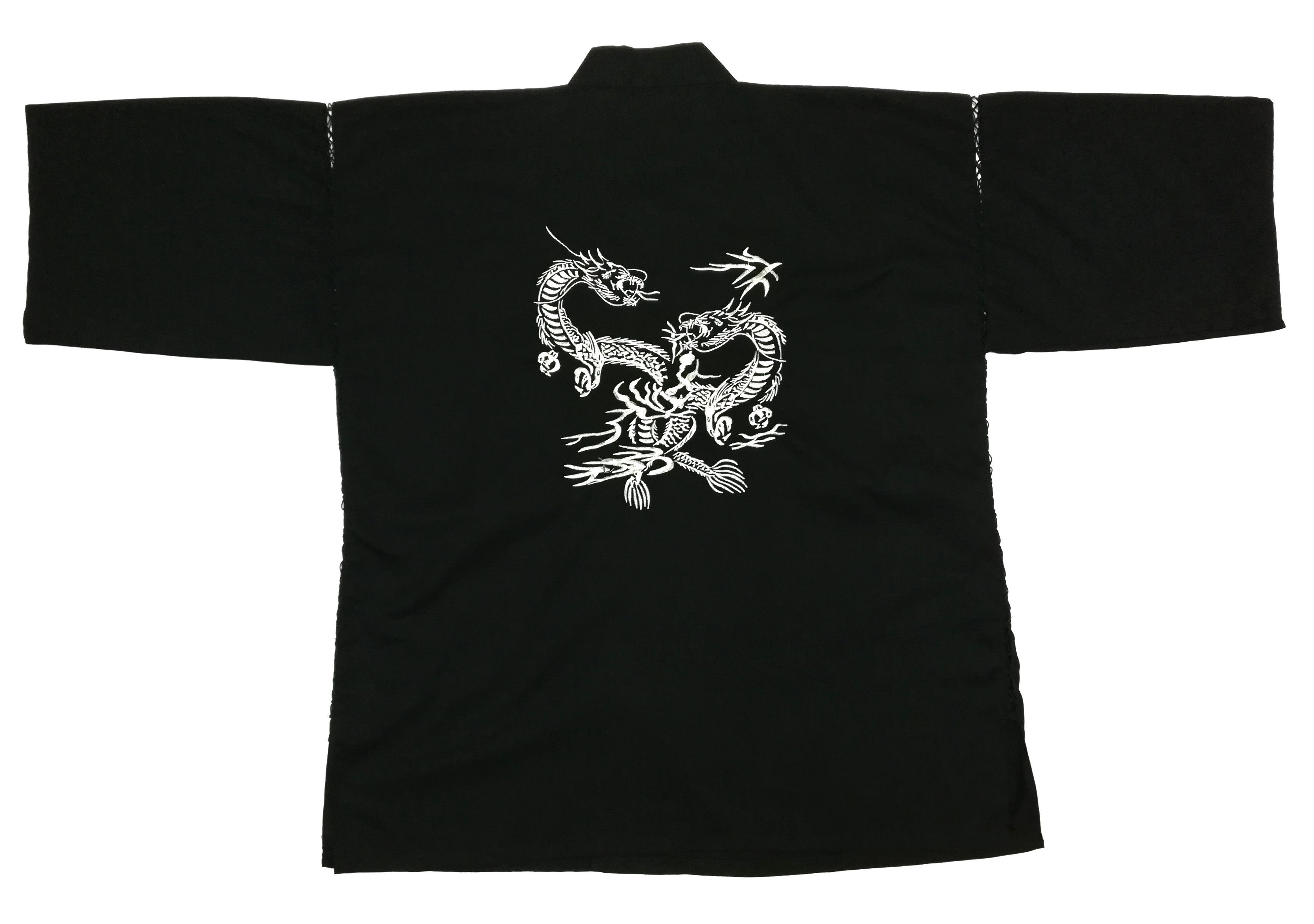 Japanese Brand 🔥Sakigake Black Japanese Cool Kimono Shirt Dragon Big Logo Size US XXL / EU 58 / 5 - 6 Thumbnail