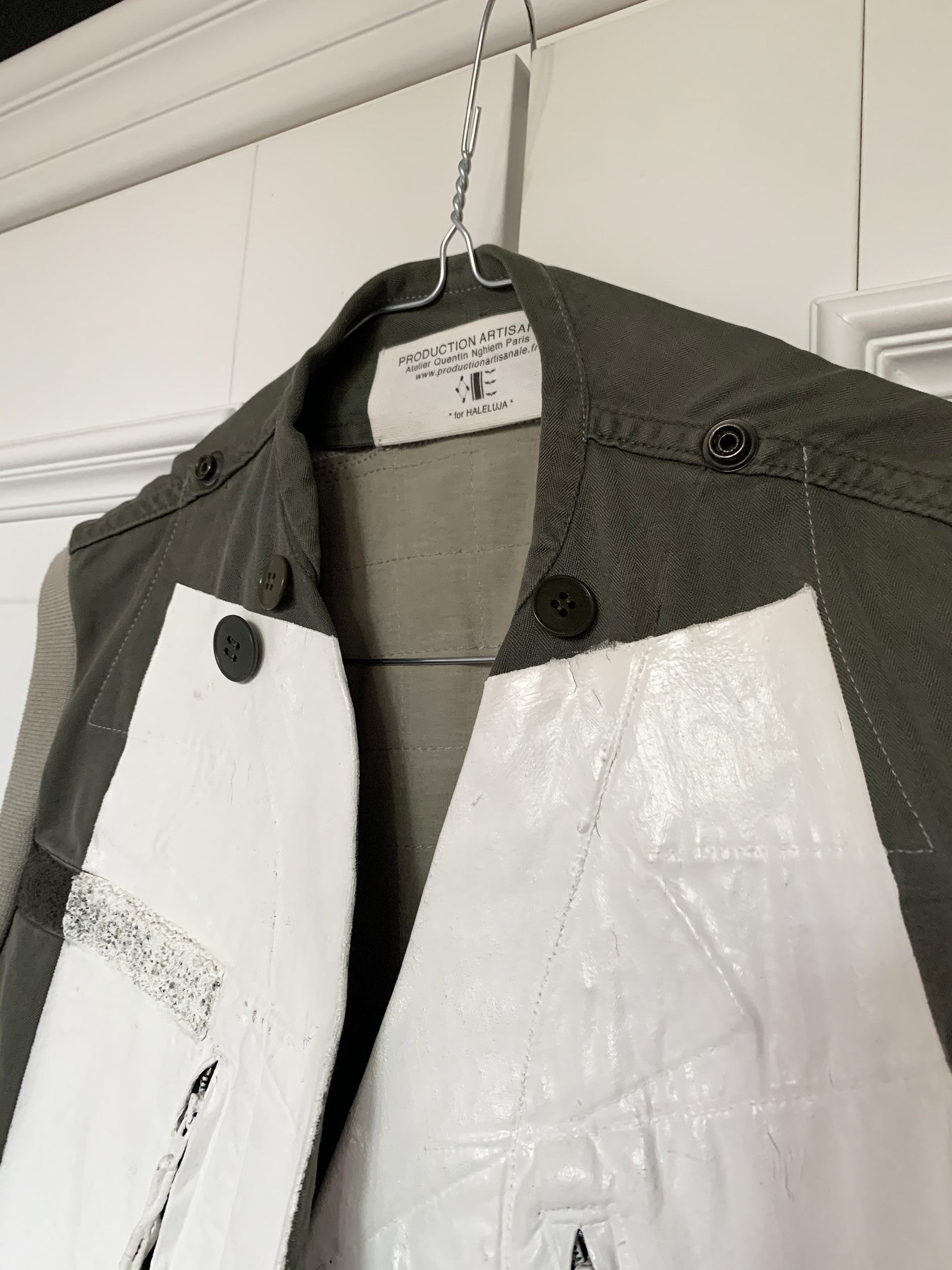 Vintage Rare Production Artisanale Hand Painted Vest Jacket Size US M / EU 48-50 / 2 - 12 Thumbnail