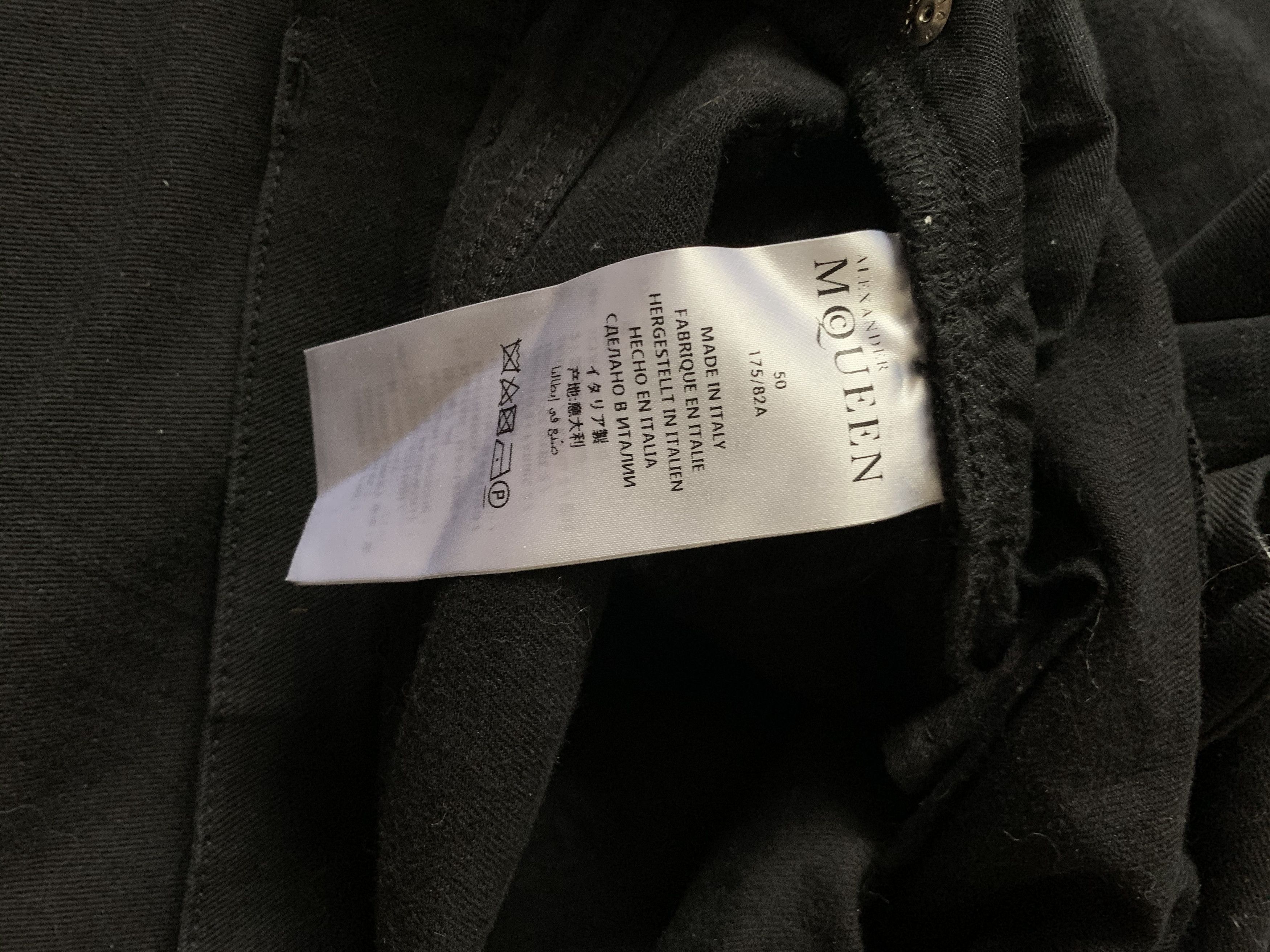 Alexander McQueen Alexander McQueen black denim pants Size US 34 / EU 50 - 4 Thumbnail