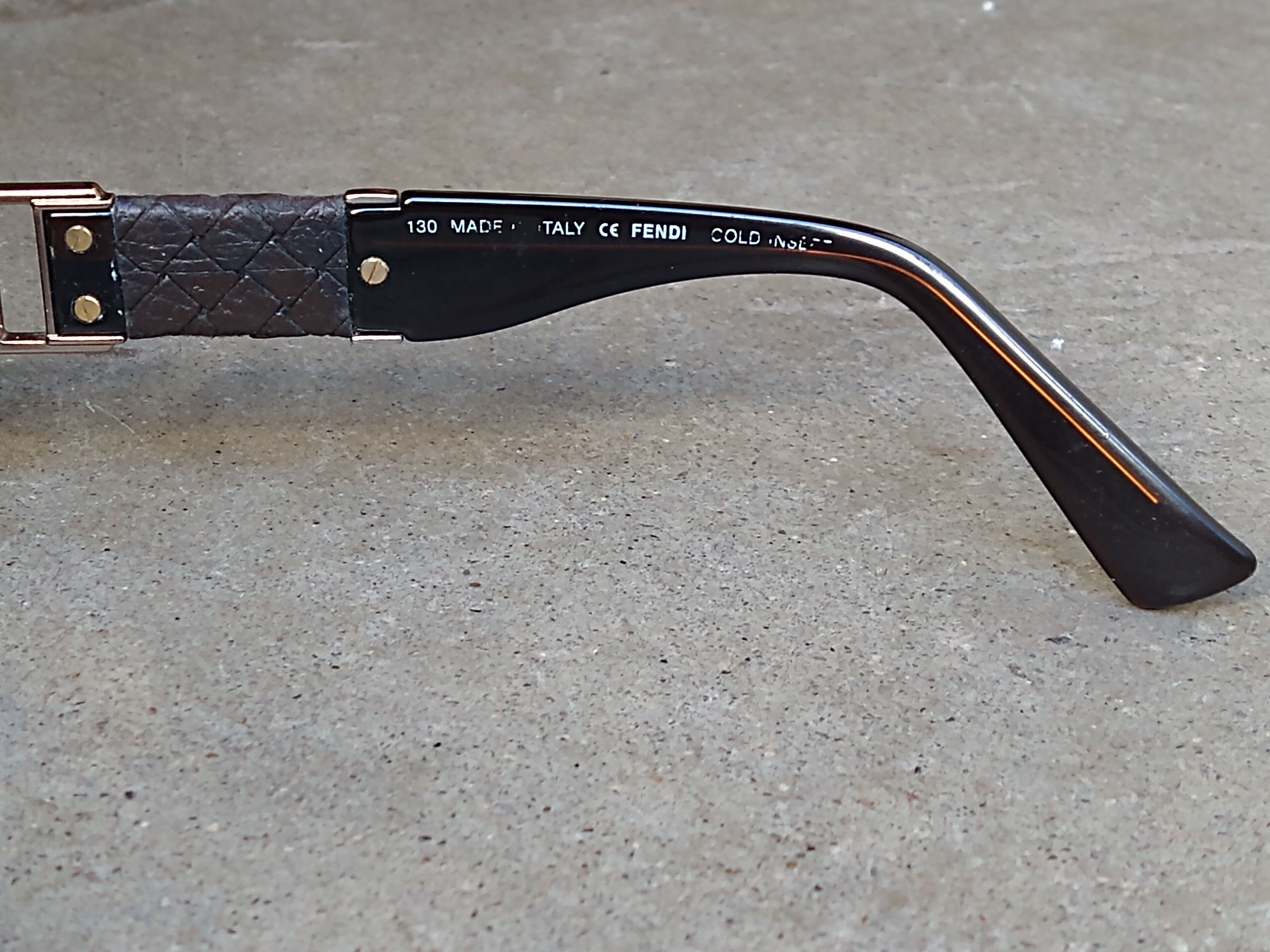 Fendi Fendi Sunglasses FS 299 207 Tortoise Brown Italy Rectangle Size ONE SIZE - 10 Thumbnail