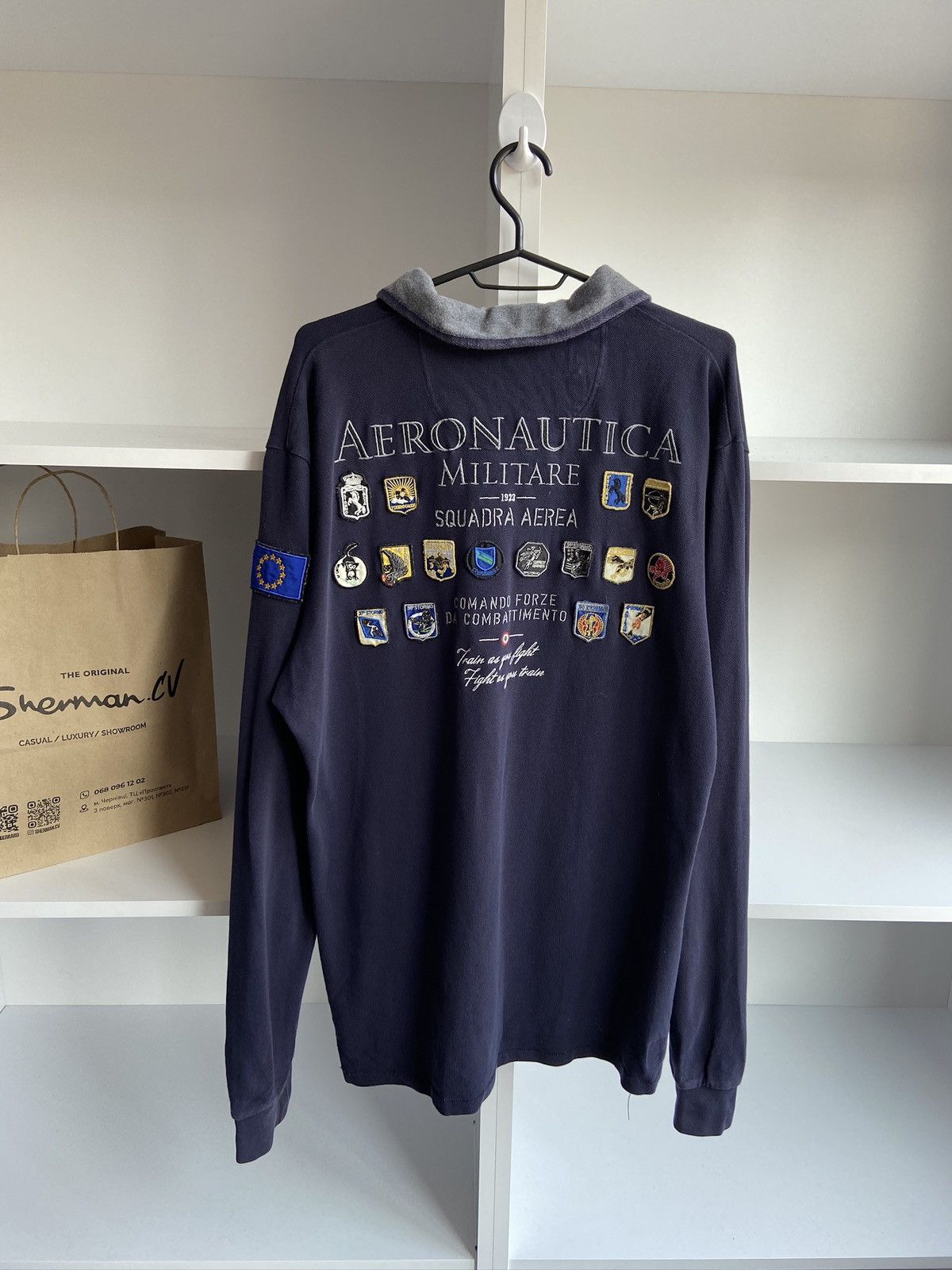 Aeronautica Militare × Vintage Vintage Aeronautica Militare Squadra Aerea Long-Sleeve Size US XXL / EU 58 / 5 - 2 Thumbnail