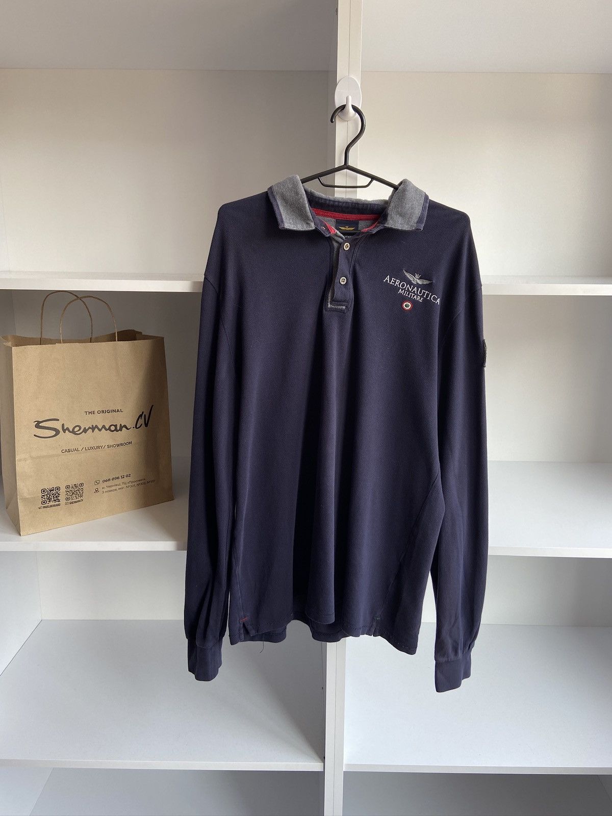 Aeronautica Militare × Vintage Vintage Aeronautica Militare Squadra Aerea Long-Sleeve Size US XXL / EU 58 / 5 - 7 Thumbnail