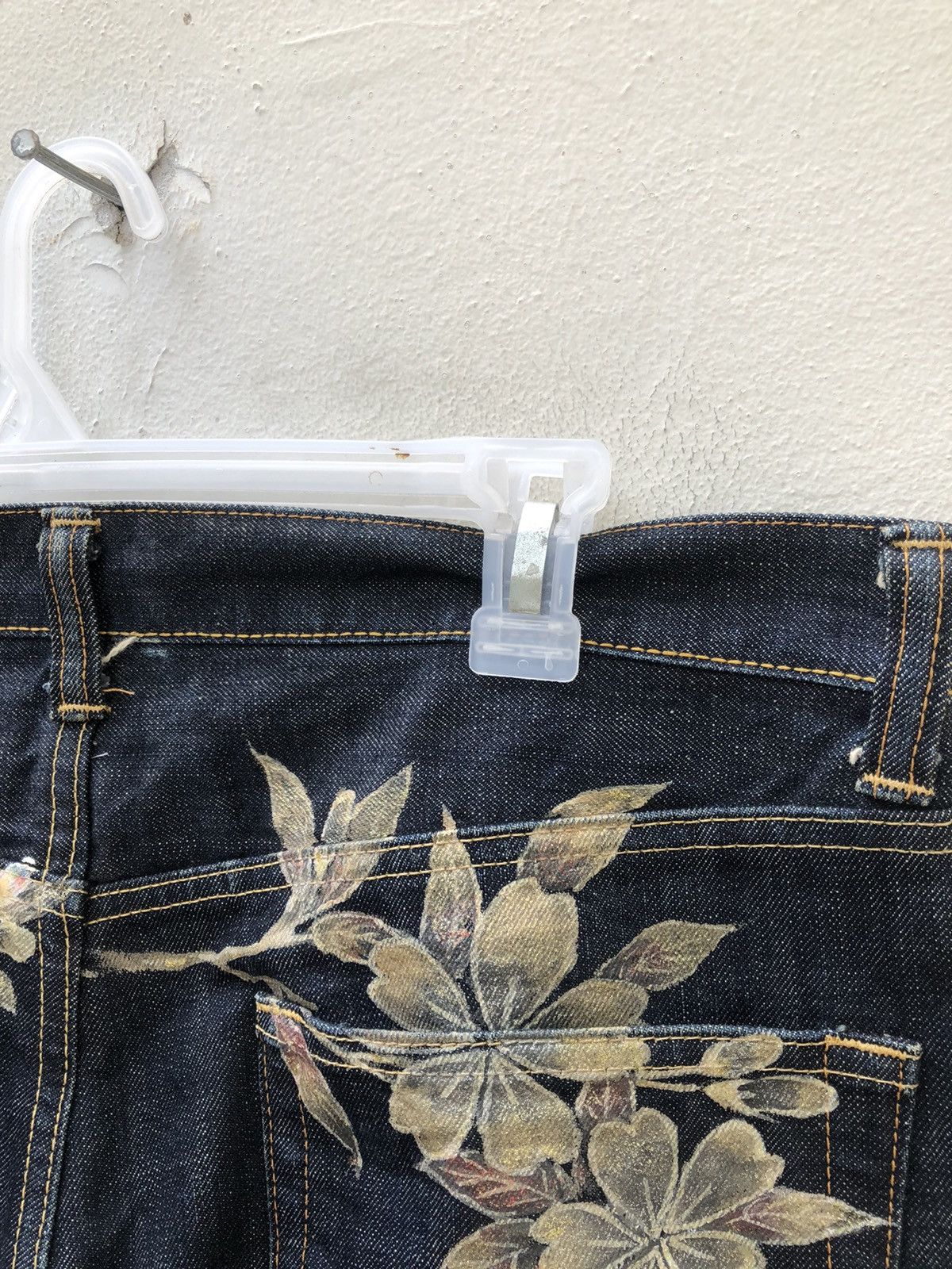 Vintage Vintage Japan Designer Hand Paint Art Denim Jeans Size US 35 - 10 Thumbnail