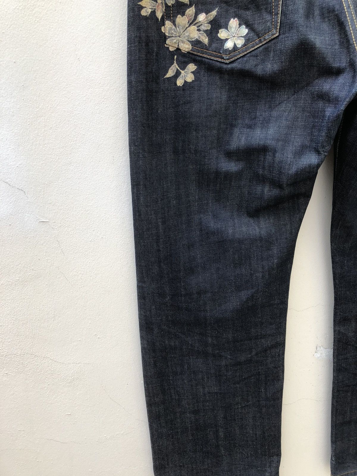 Vintage Vintage Japan Designer Hand Paint Art Denim Jeans Size US 35 - 7 Thumbnail