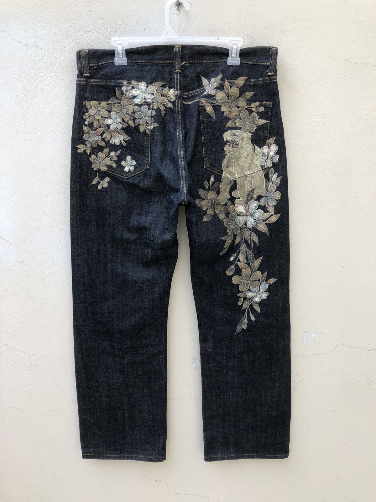 Vintage Vintage Japan Designer Hand Paint Art Denim Jeans Size US 35 - 6 Thumbnail