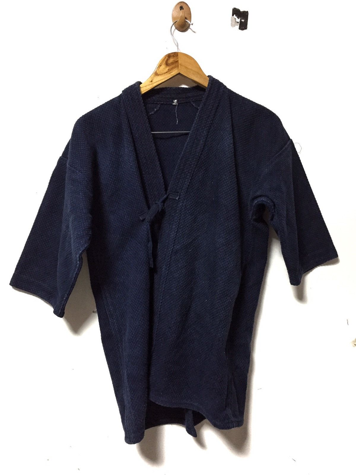 Indigo × Japanese Brand Rare Indigo kimono Jacket Dyen Woven Size US M / EU 48-50 / 2 - 2 Thumbnail