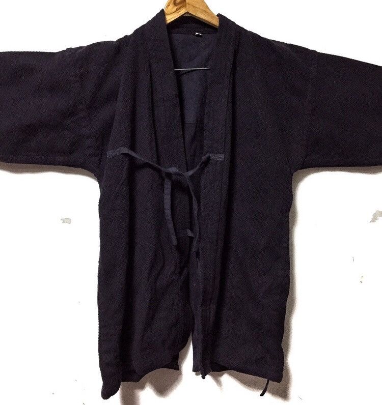 Indigo × Japanese Brand Rare Indigo kimono Jacket Dyen Woven Size US M / EU 48-50 / 2 - 7 Thumbnail