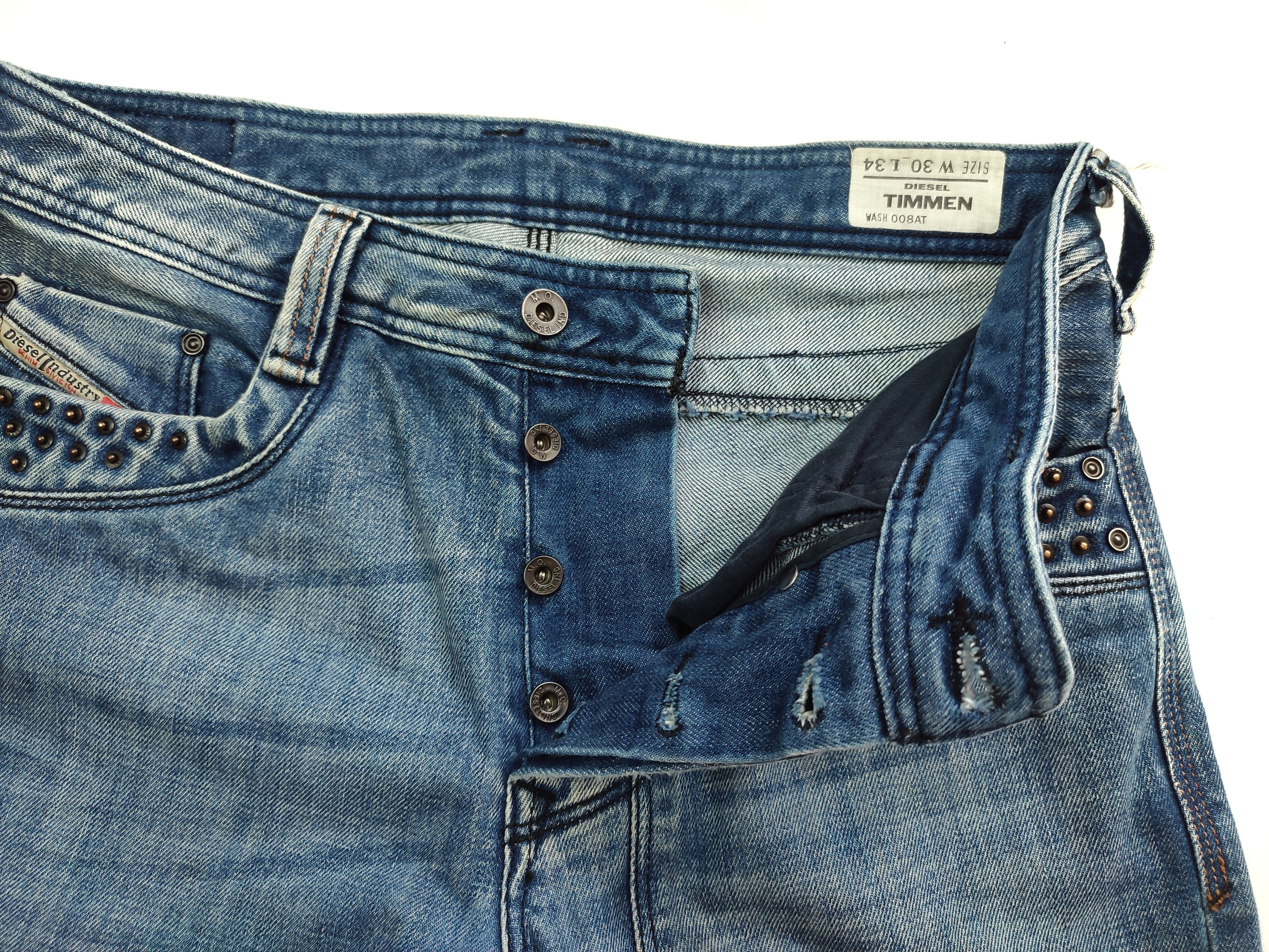 Diesel Diesel Timmen Wash Straight Jeans Size US 30 / EU 46 - 8 Thumbnail