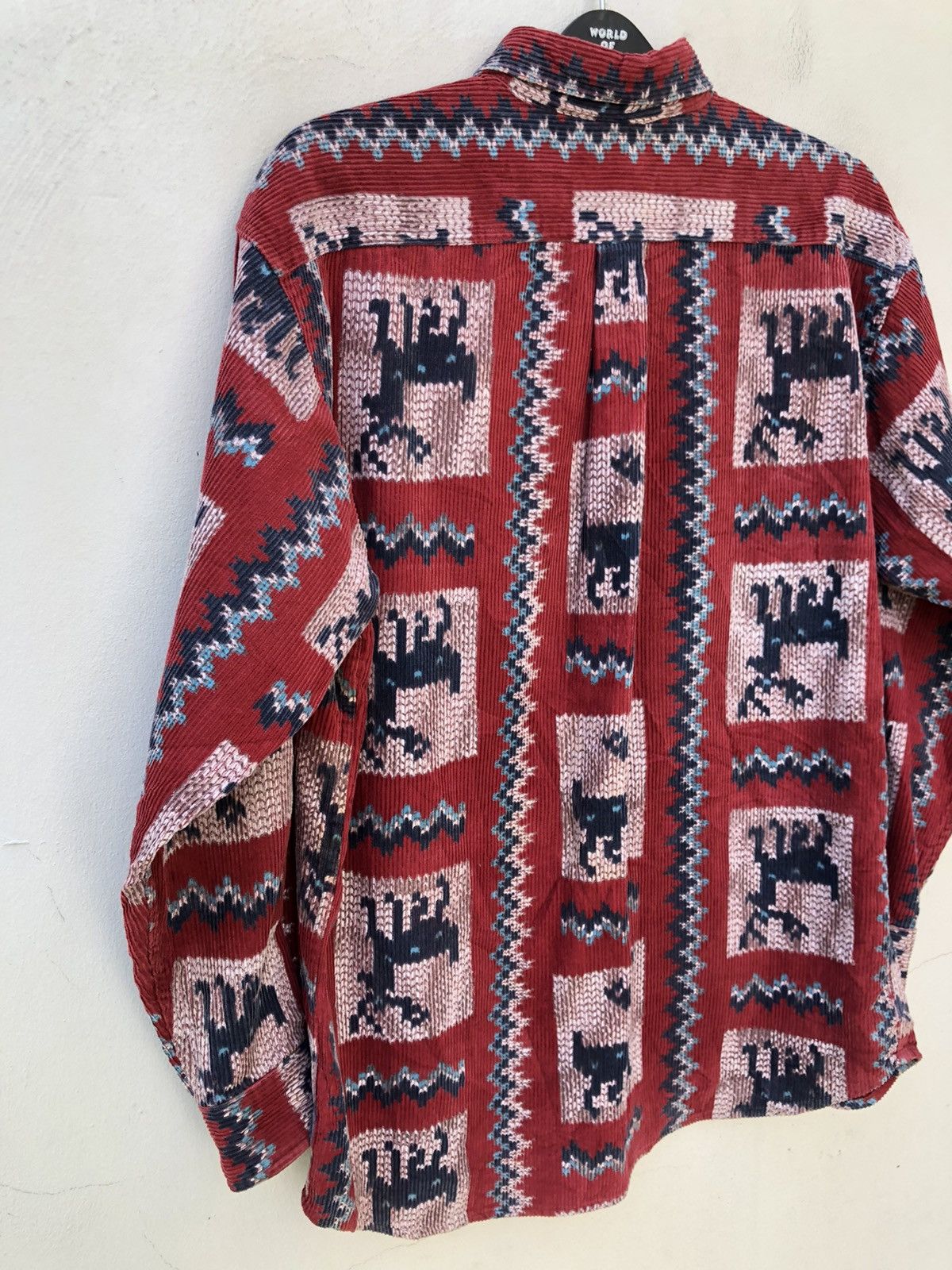 Other Vintage Kearney House Cowichan Art Thick Corduroy Shirt Size US L / EU 52-54 / 3 - 14 Thumbnail