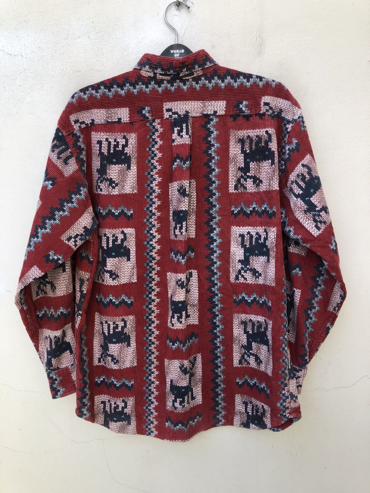 Other Vintage Kearney House Cowichan Art Thick Corduroy Shirt Size US L / EU 52-54 / 3 - 13 Thumbnail