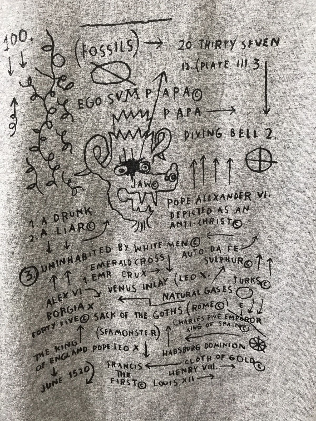 Jean-Michel Basquiat Vintage 2000s Jean Michel Basquiat Long Sleeve Pop Art tee Size US L / EU 52-54 / 3 - 3 Thumbnail