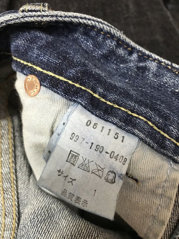 Vintage H.A.K Japan " Golden Fish " Embroidery Distress Denim Size US 30 / EU 46 - 10 Thumbnail