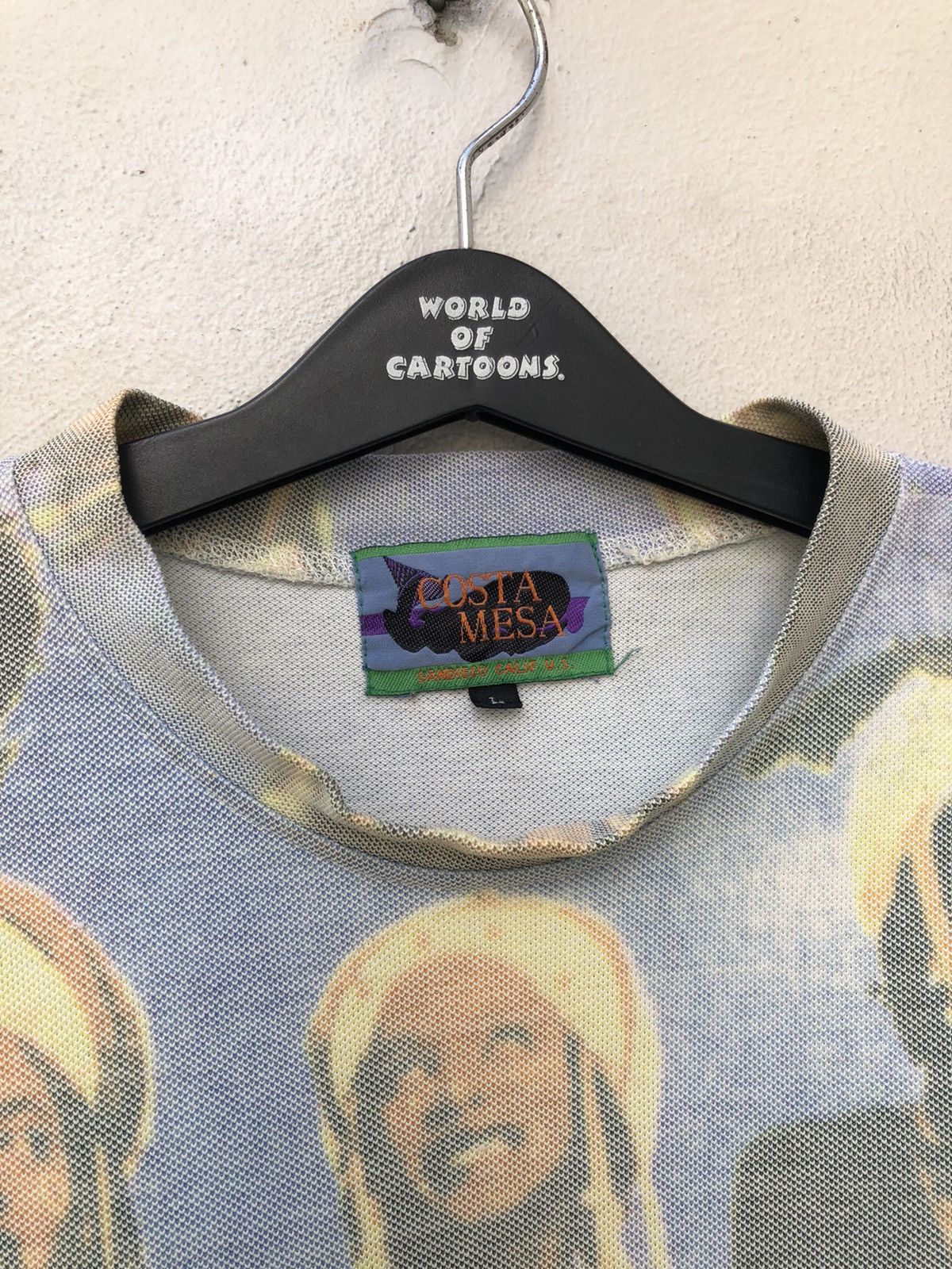 Art Comes First Vintage 90s COSTA MESA Full Printed t shirt Size US L / EU 52-54 / 3 - 5 Thumbnail