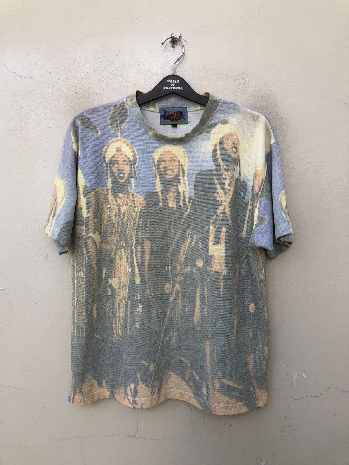 Art Comes First Vintage 90s COSTA MESA Full Printed t shirt Size US L / EU 52-54 / 3 - 3 Thumbnail