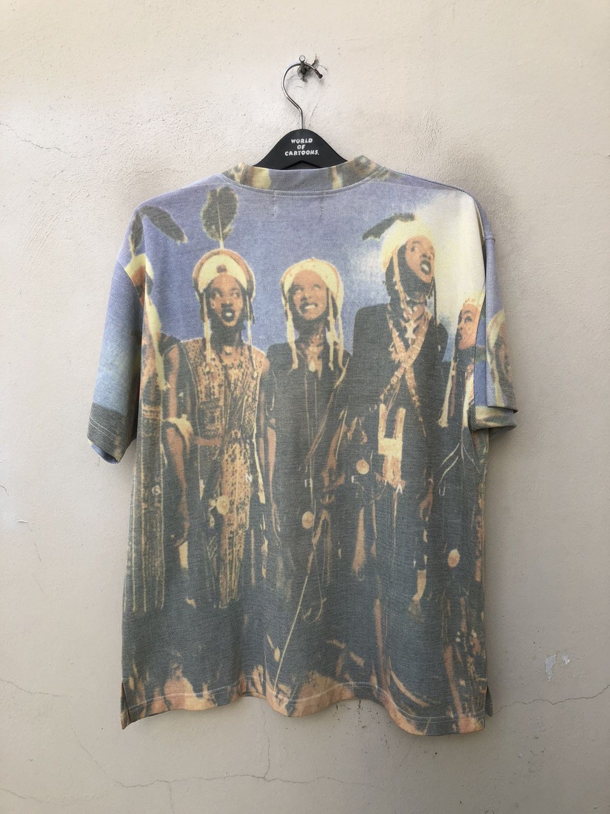 Art Comes First Vintage 90s COSTA MESA Full Printed t shirt Size US L / EU 52-54 / 3 - 9 Thumbnail