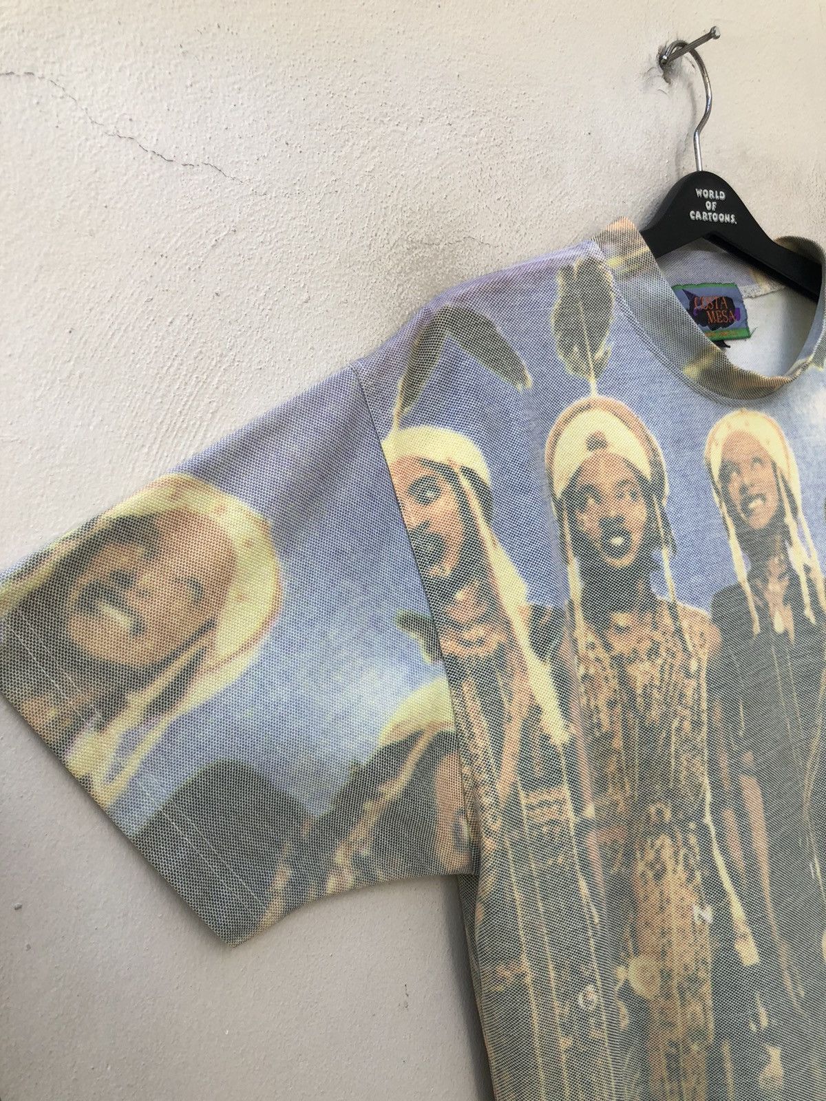 Art Comes First Vintage 90s COSTA MESA Full Printed t shirt Size US L / EU 52-54 / 3 - 8 Thumbnail