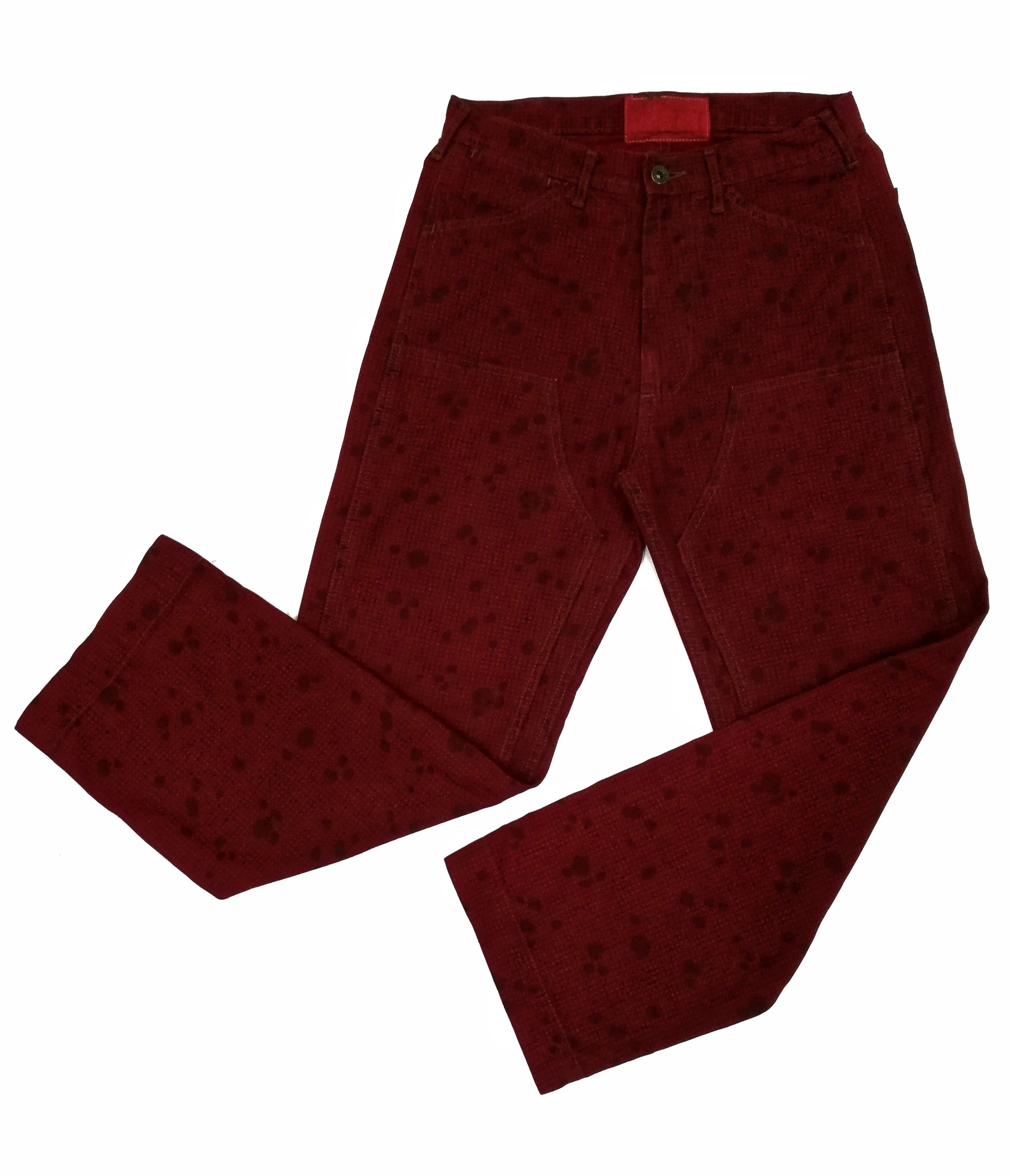 image of Designer Vintage Japan Blue Way Red Operation / Hunting Pants in Maroon, Men's (Size 30)